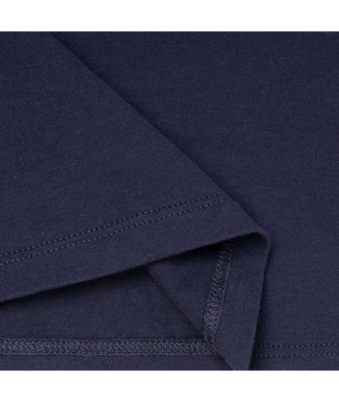 CELINE Синяя хлопковая футболка, фото 4