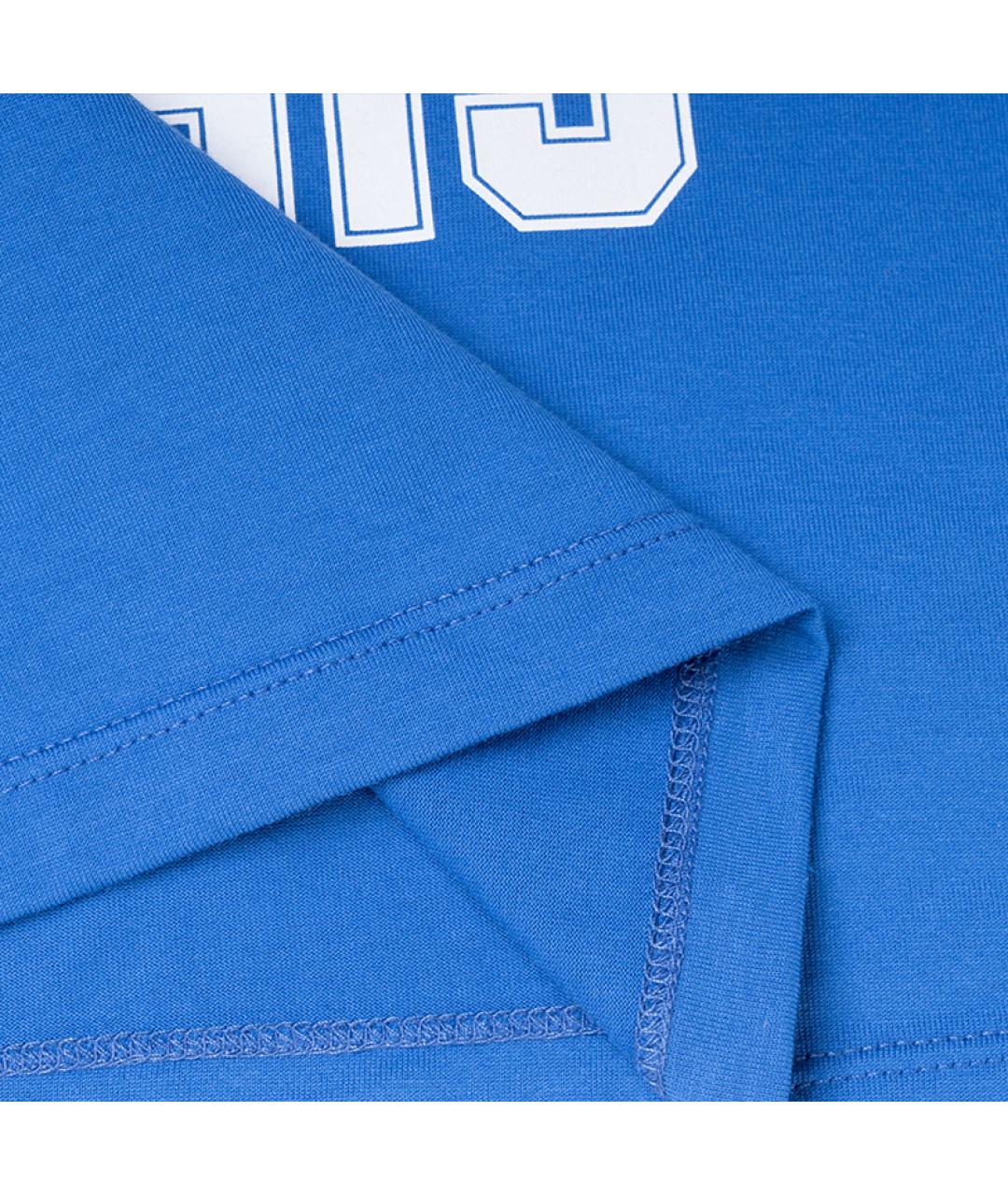 CELINE Синяя хлопковая футболка, фото 5
