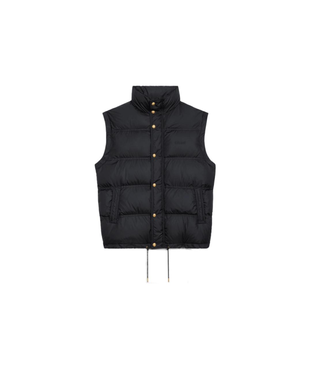 CELINE Черный полиамидовый пуховик, фото 3