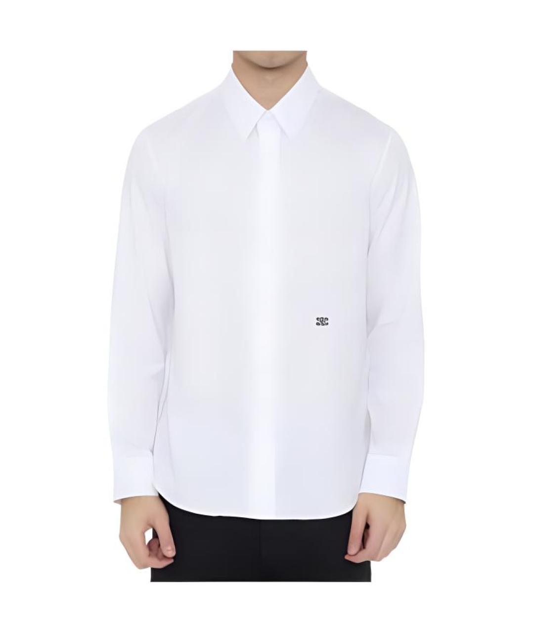 CELINE Белая хлопковая классическая рубашка, фото 3