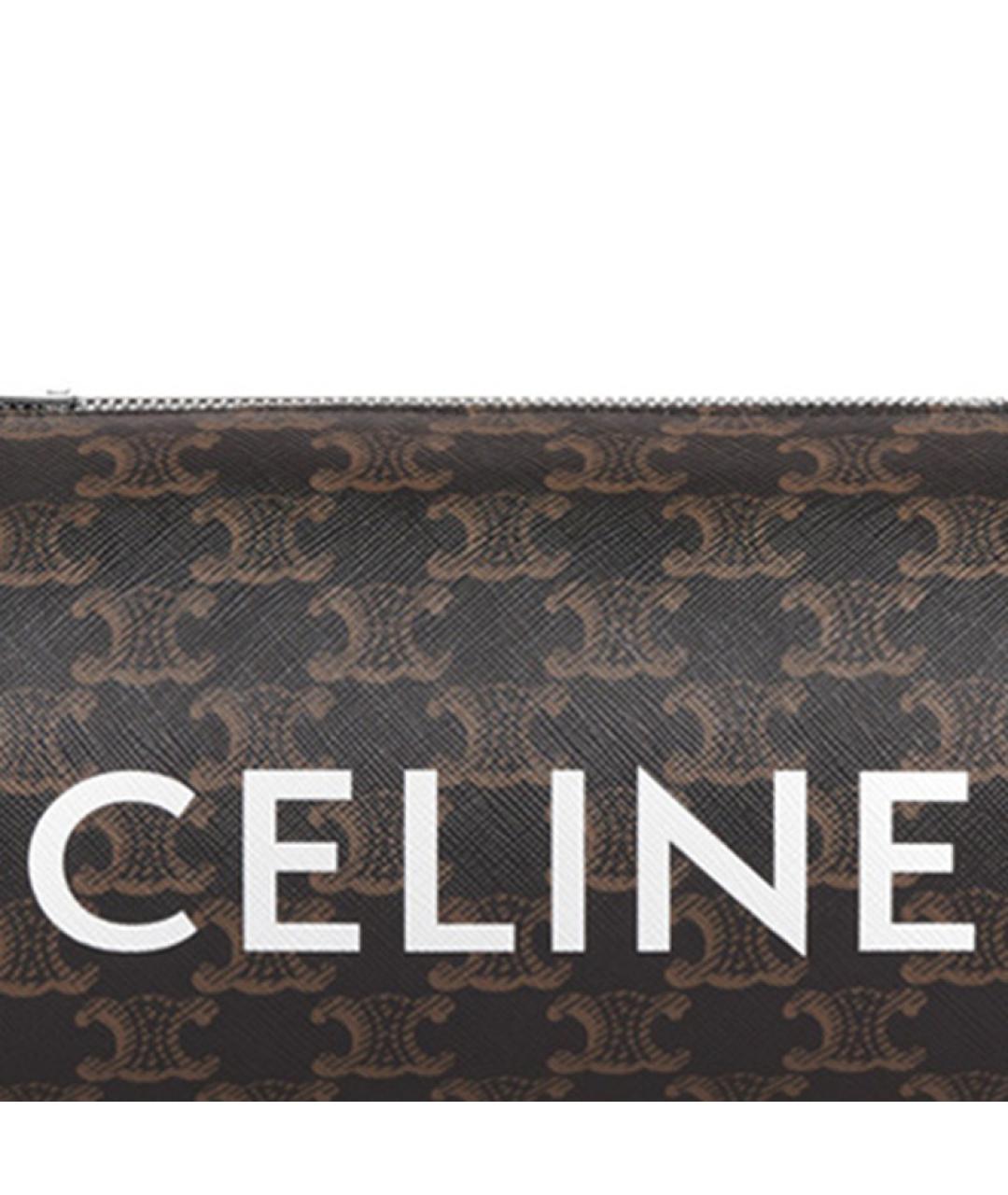 CELINE Коричневая сумка через плечо, фото 4