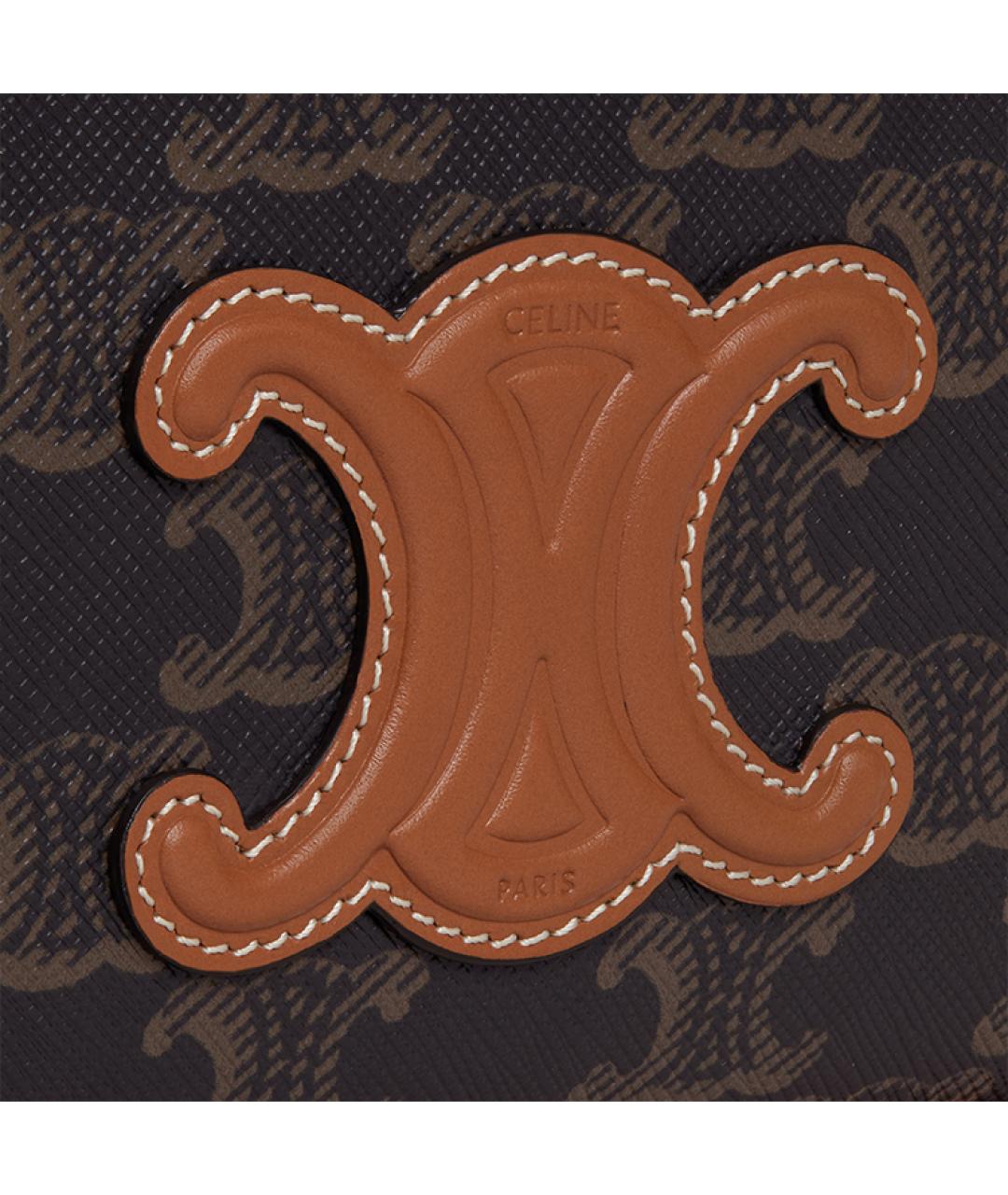 CELINE Коричневая сумка через плечо, фото 4