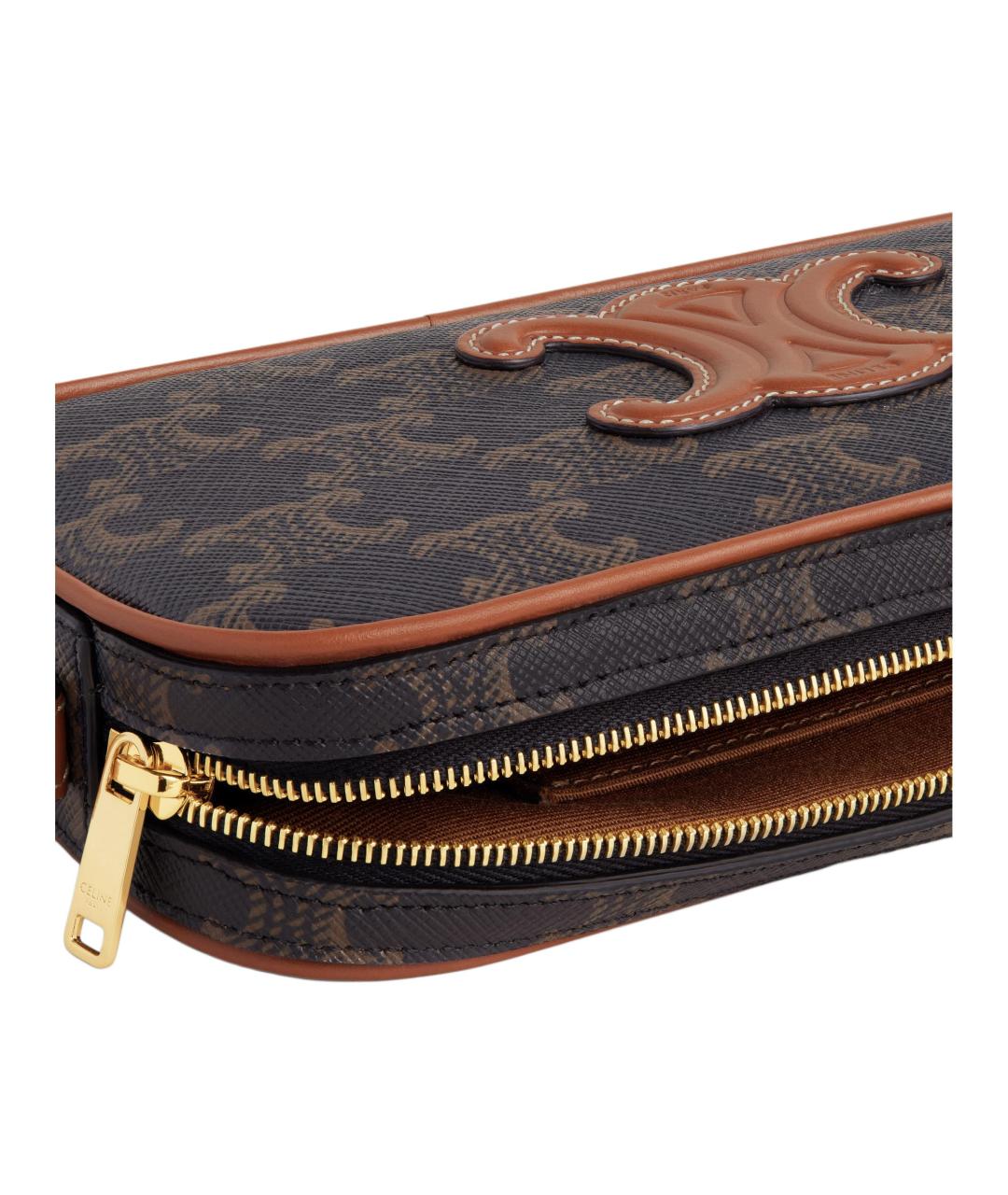 CELINE Коричневая сумка через плечо, фото 5