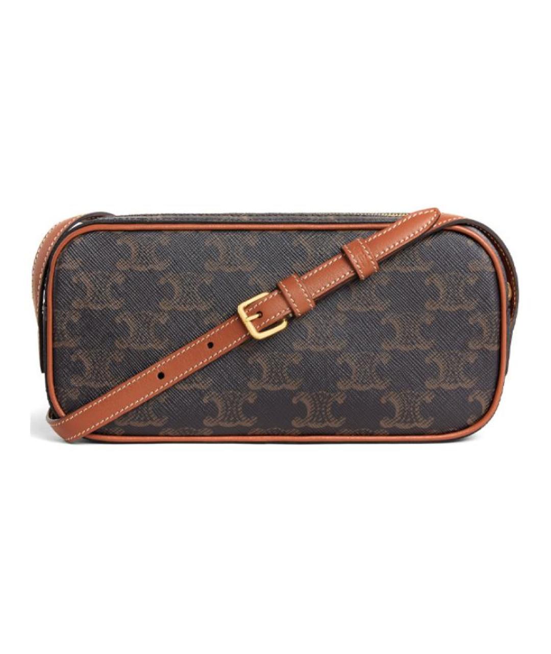 CELINE Коричневая сумка через плечо, фото 2