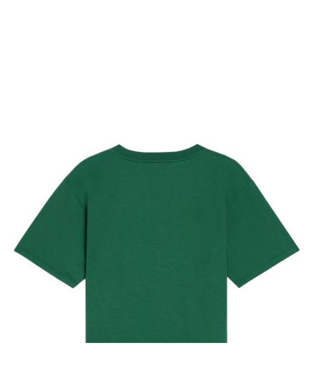 CELINE Зеленая хлопковая футболка, фото 4