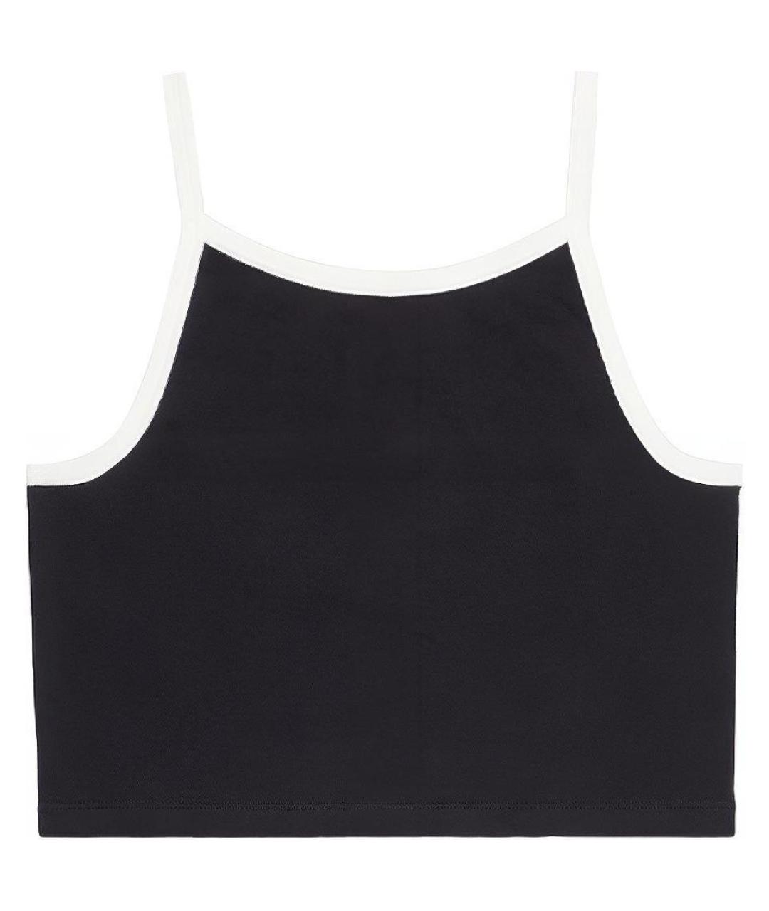 CELINE Черная хлопковая майка, фото 2