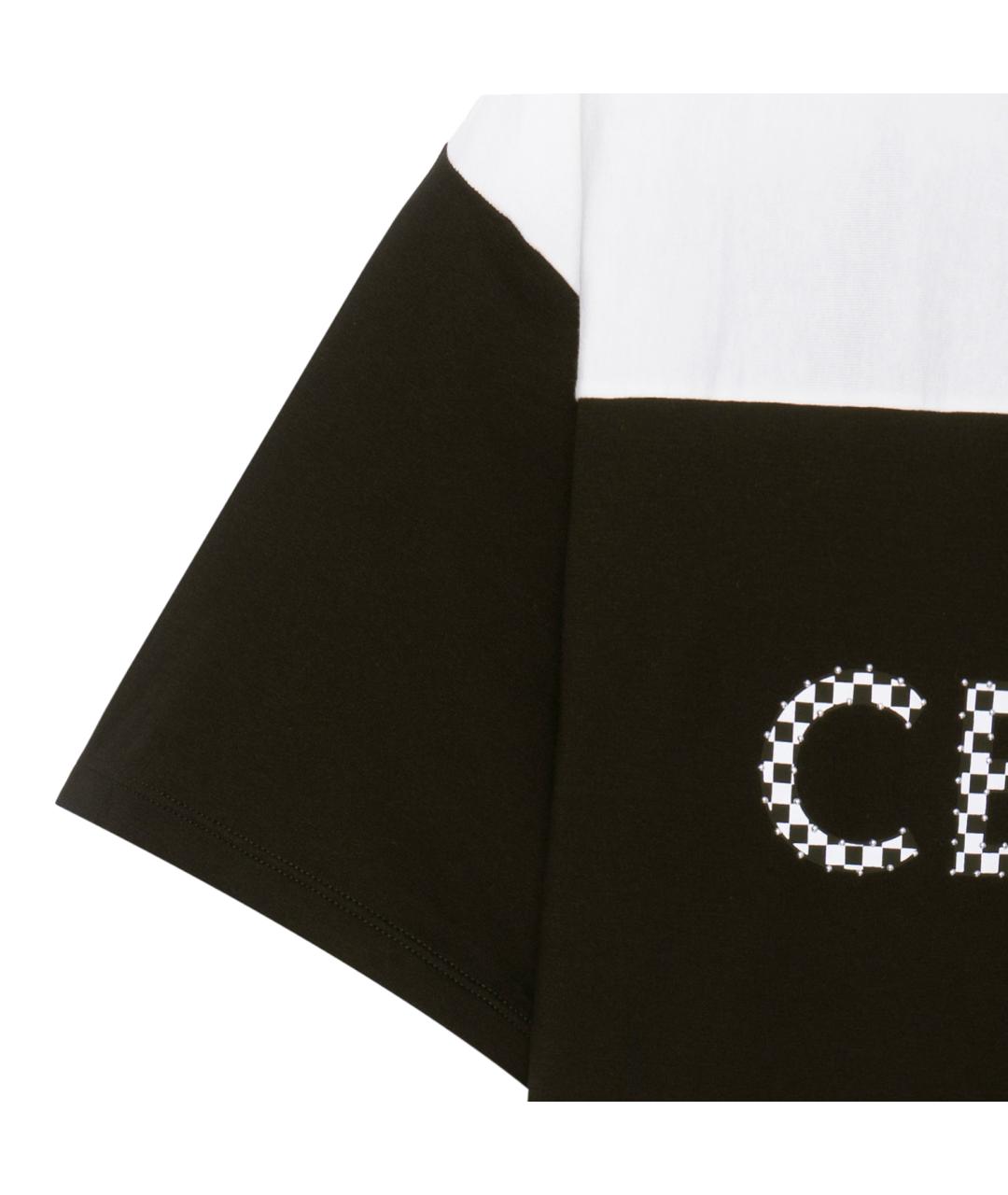 CELINE Черная хлопковая футболка, фото 4