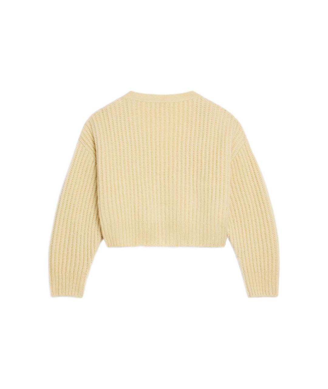 CELINE Желтый кашемировый кардиган, фото 2