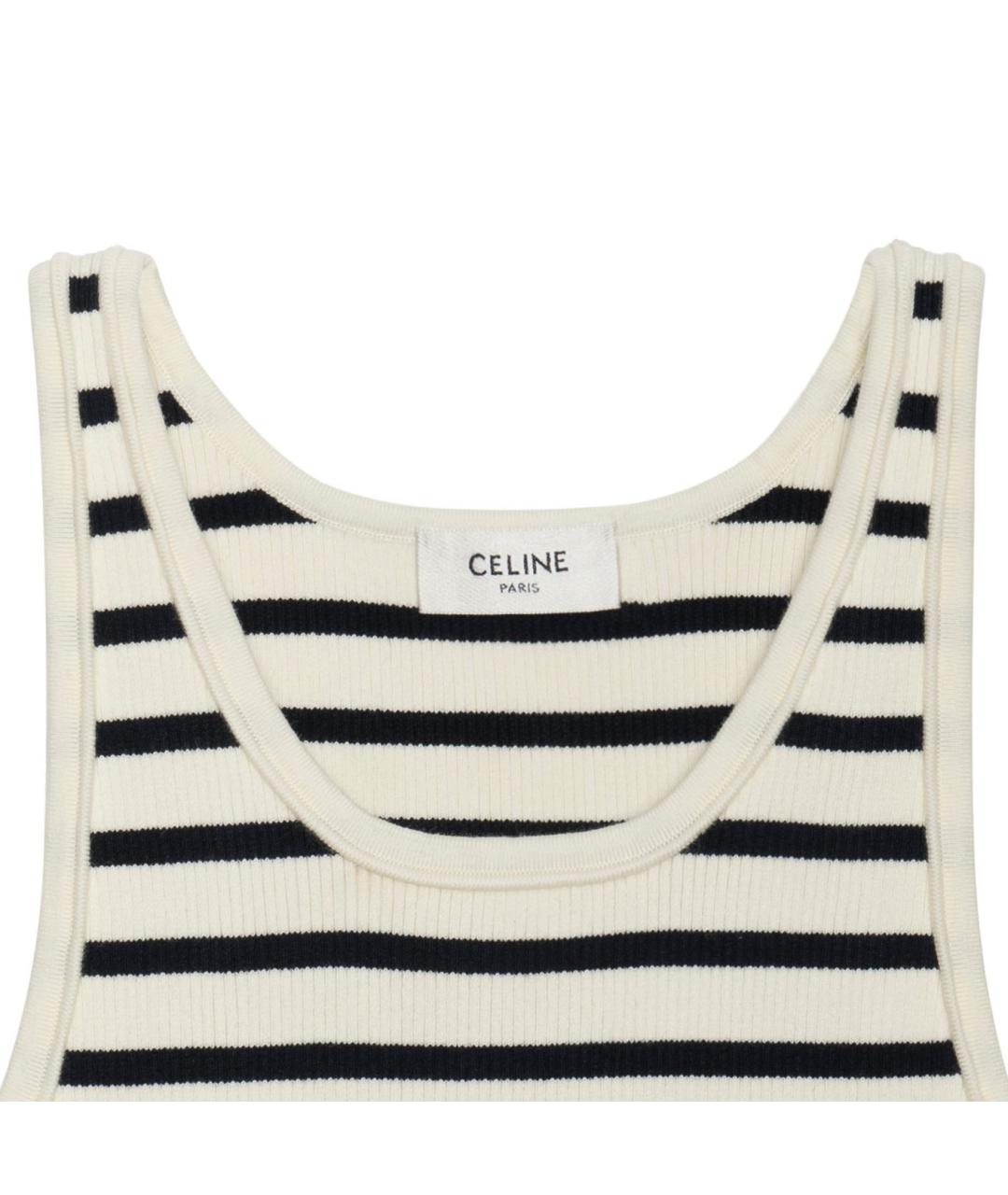 CELINE Мульти хлопковая майка, фото 4
