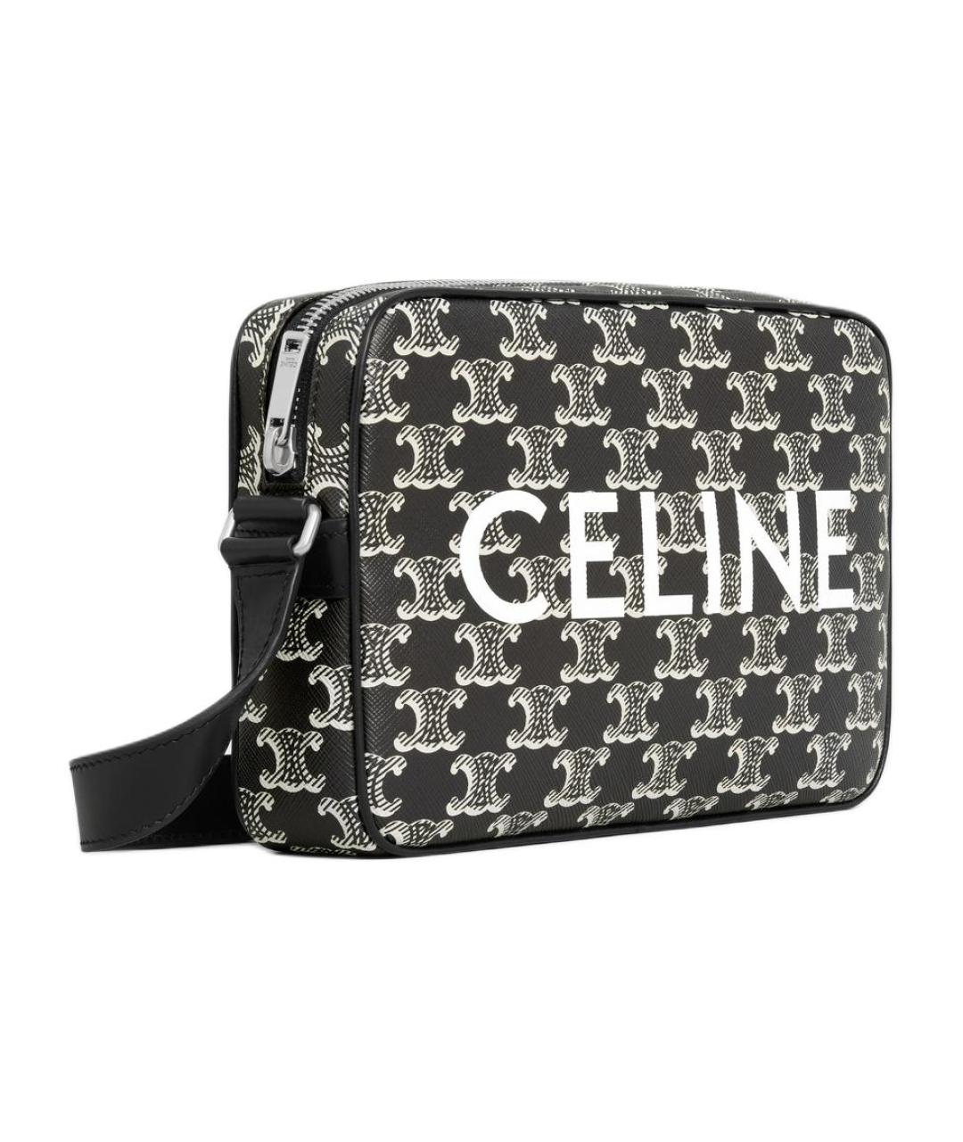 CELINE Черная сумка на плечо, фото 2