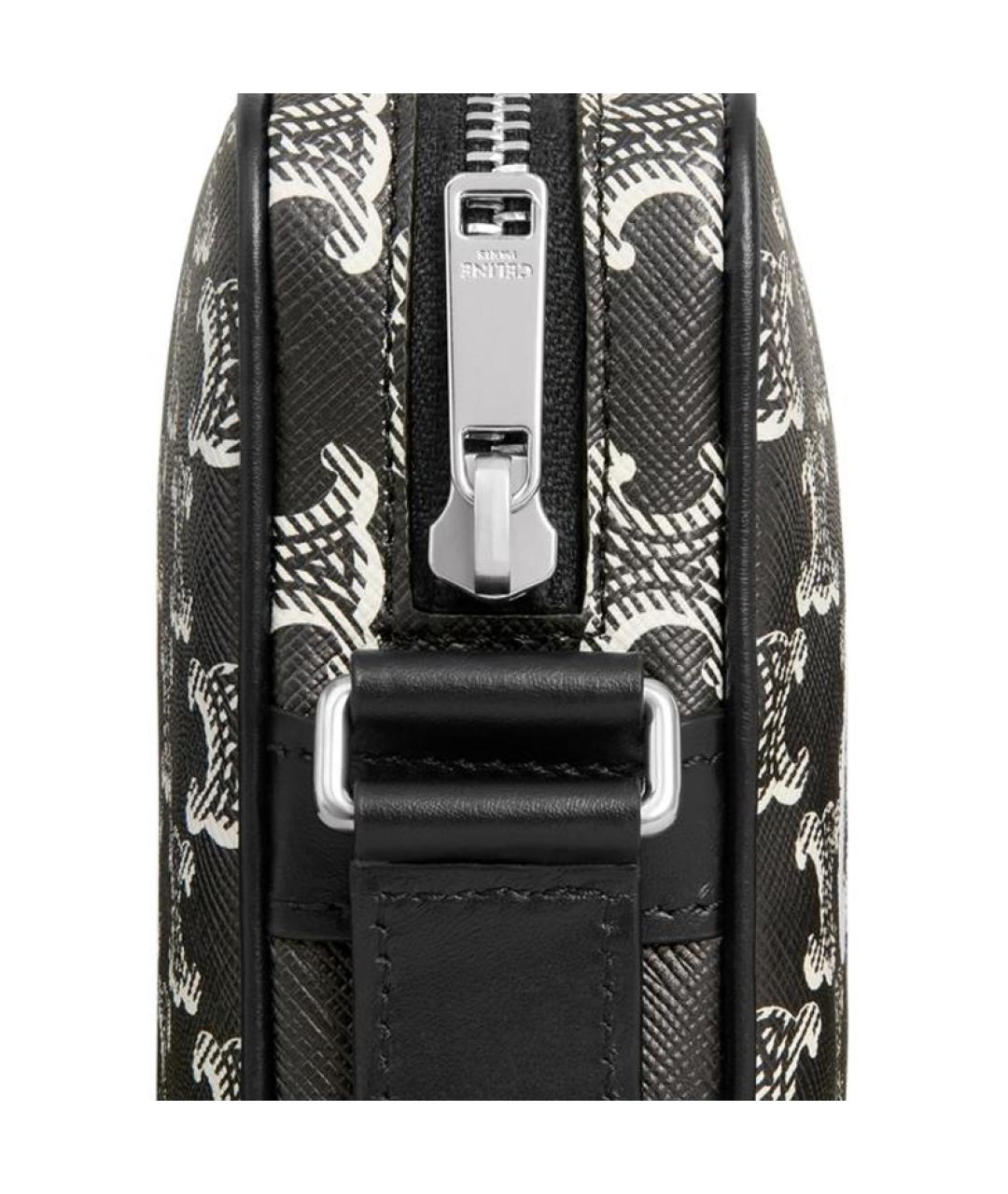 CELINE Черная сумка на плечо, фото 4