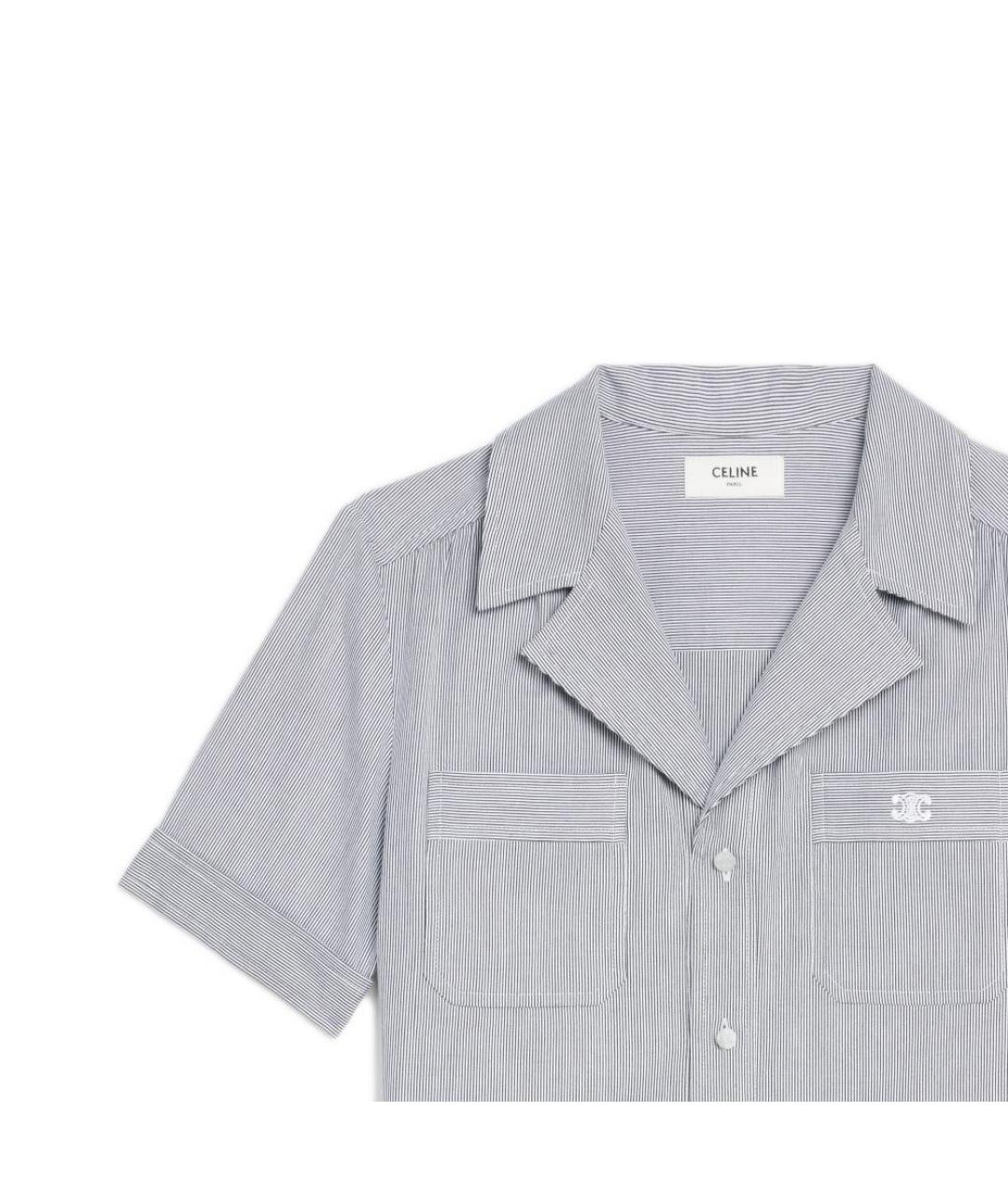 CELINE Серая хлопковая рубашка, фото 3