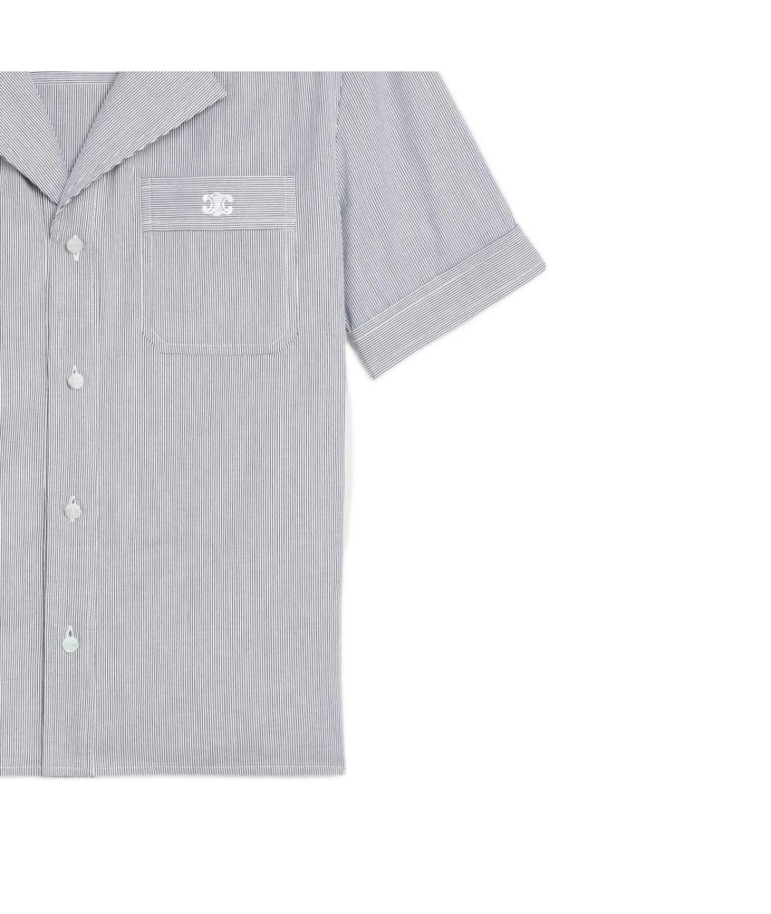 CELINE Серая хлопковая рубашка, фото 4