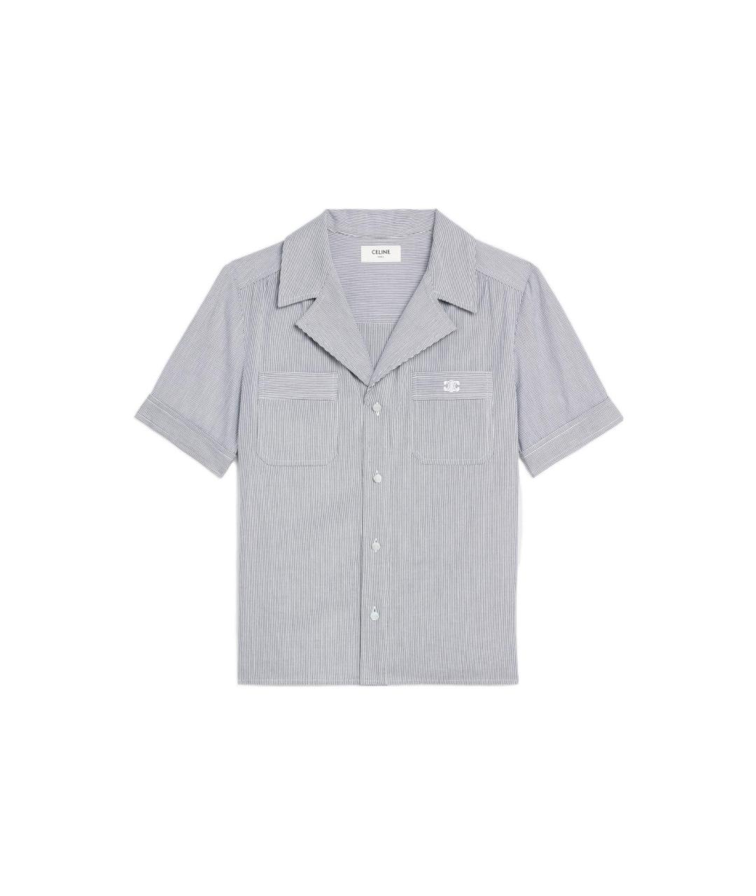 CELINE Серая хлопковая рубашка, фото 1