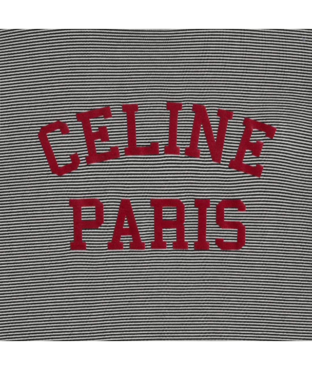 CELINE Серая хлопковая футболка, фото 3