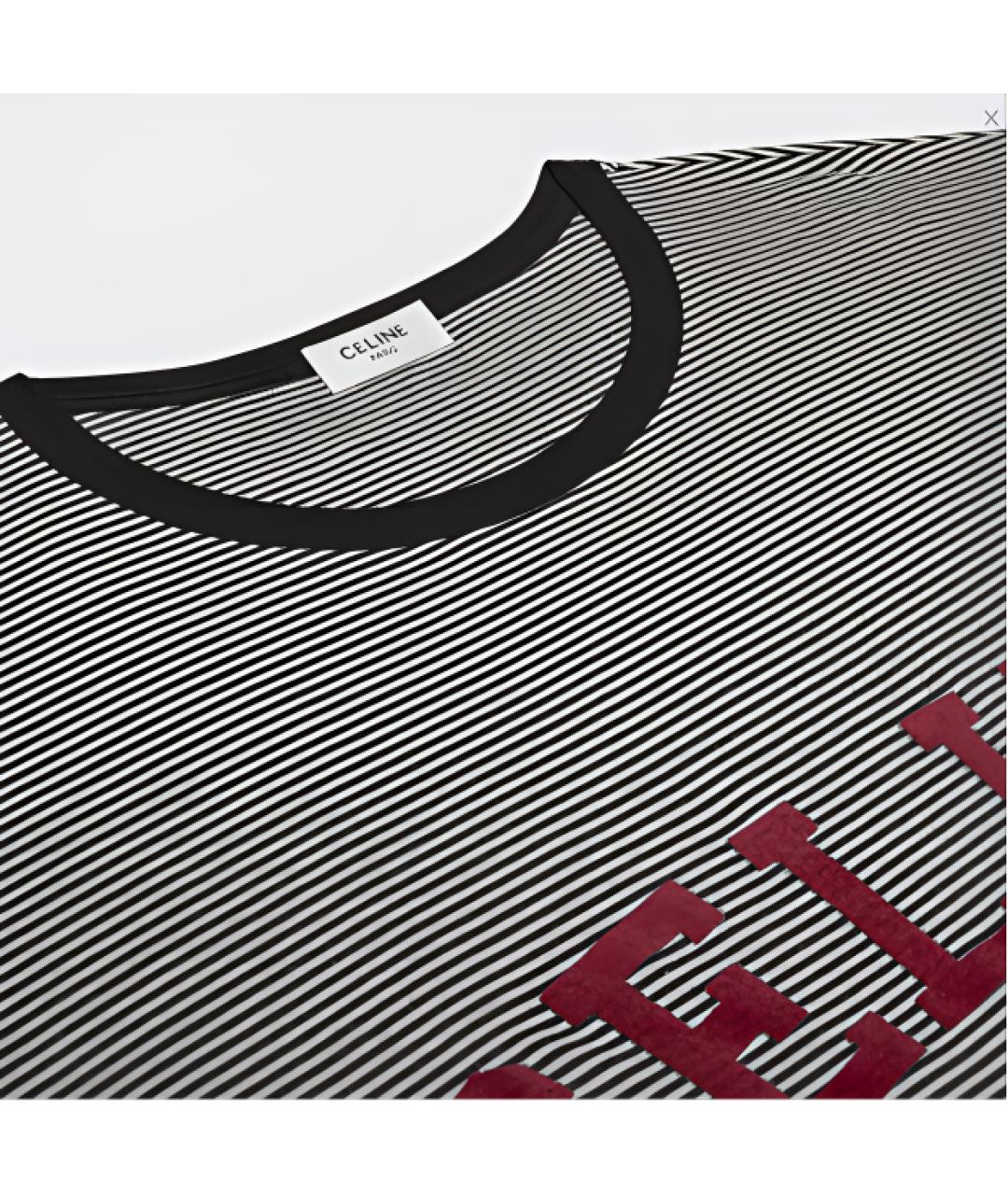 CELINE Серая хлопковая футболка, фото 4