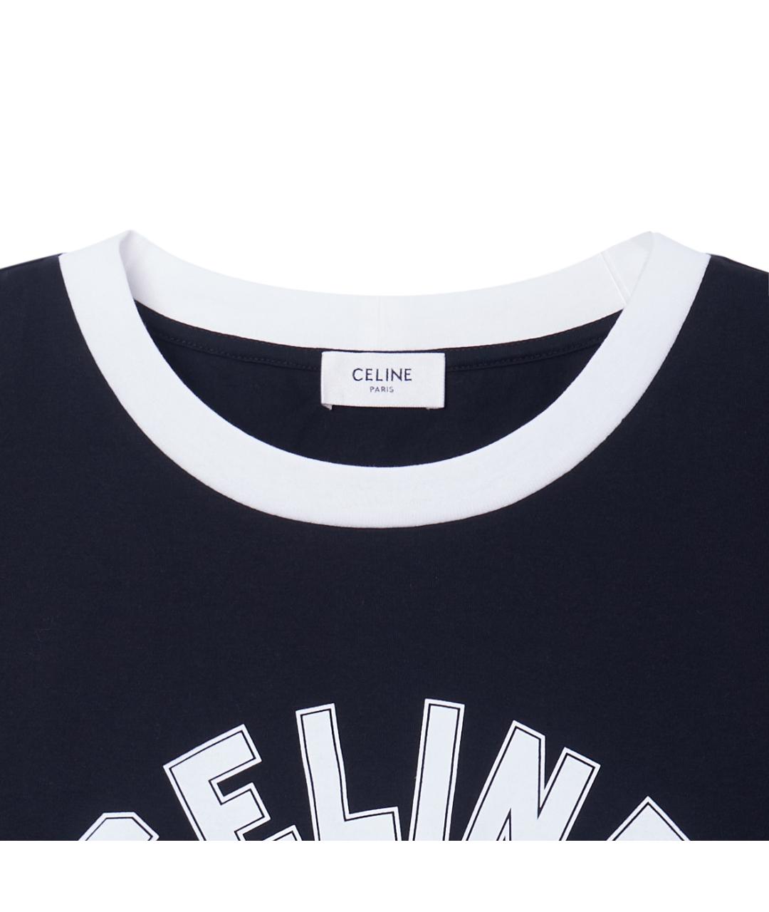 CELINE Мульти хлопковая футболка, фото 4