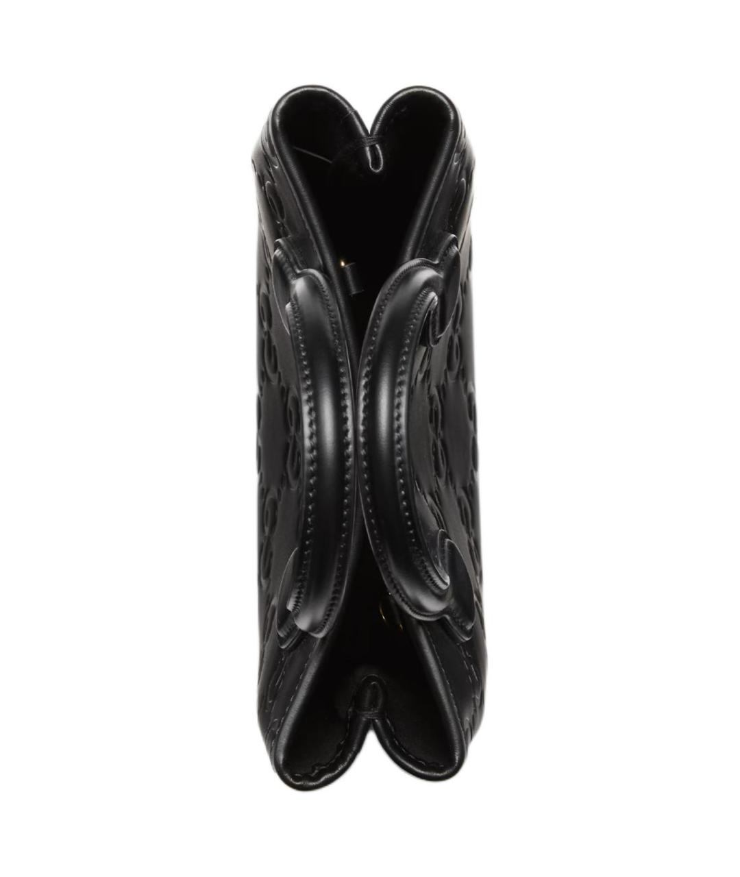 GUCCI Черная кожаная сумка через плечо, фото 6