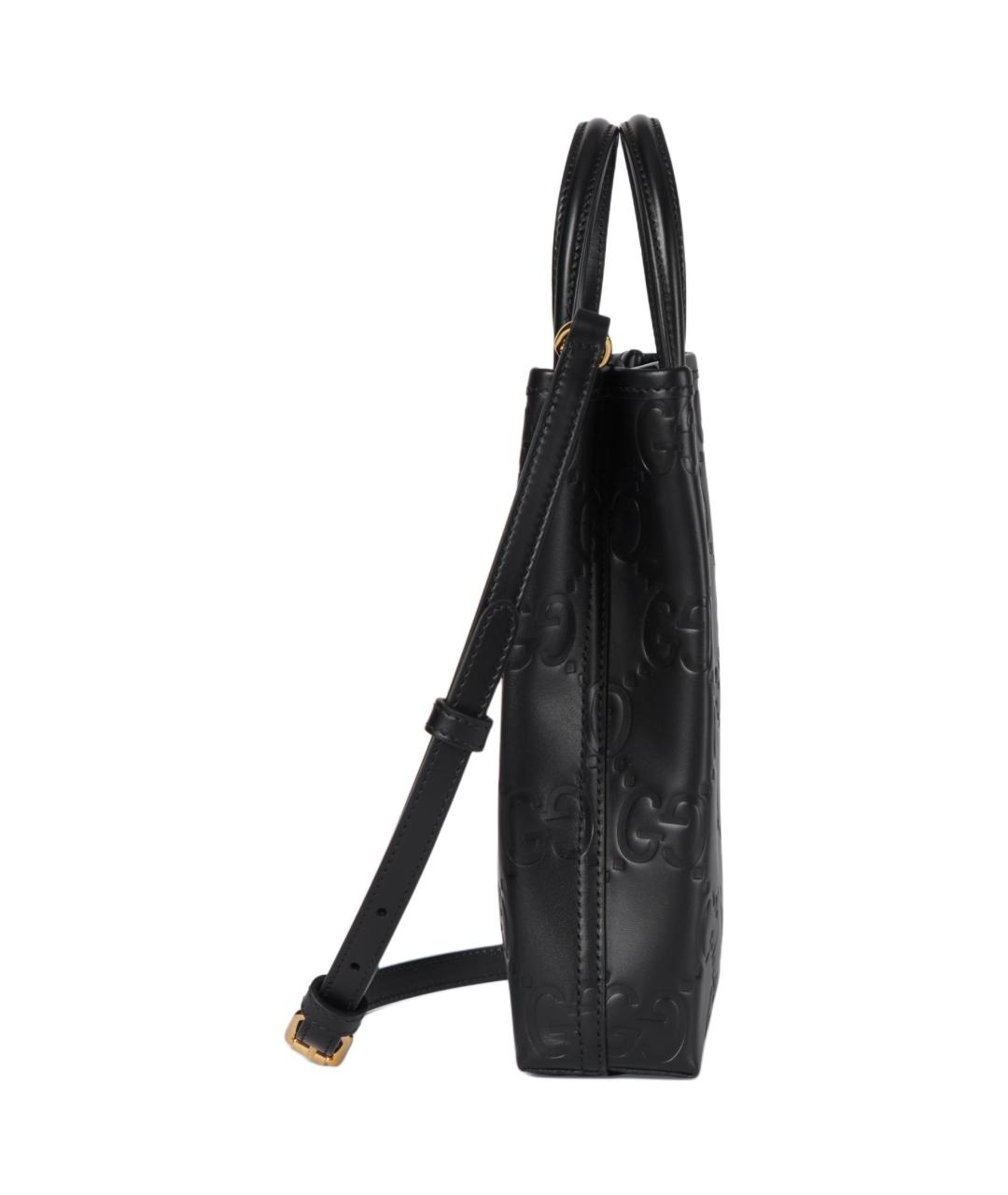 GUCCI Черная кожаная сумка через плечо, фото 2