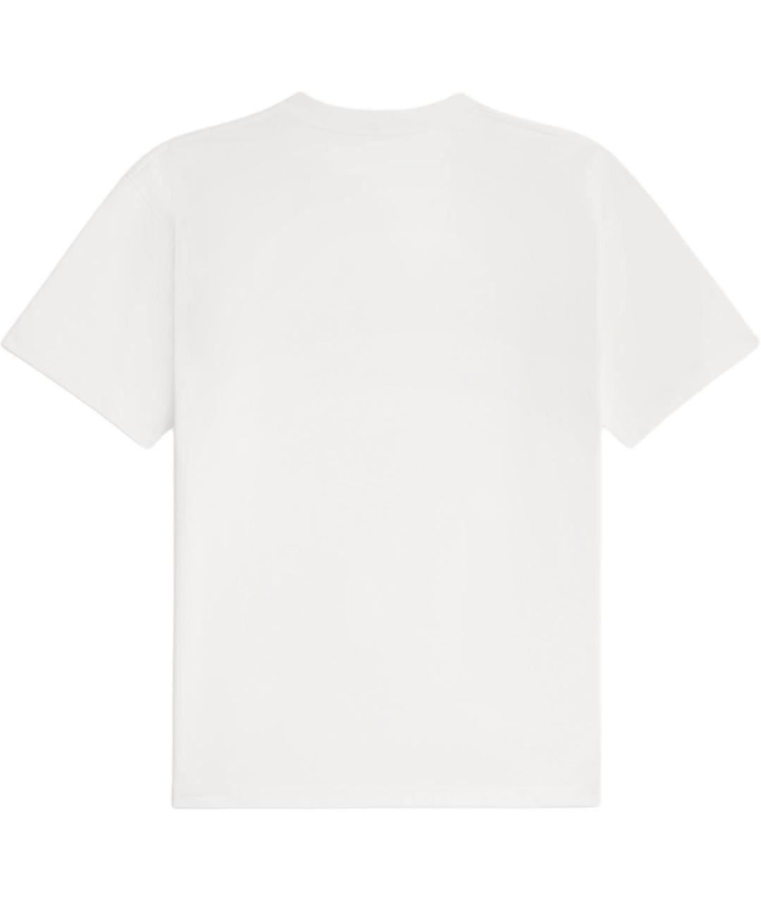 CELINE Белая хлопковая футболка, фото 2