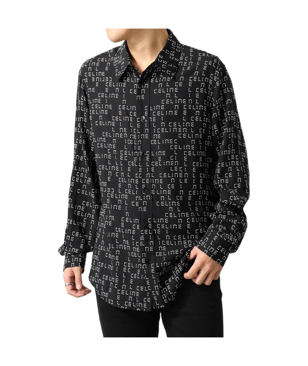 CELINE Черная классическая рубашка, фото 3