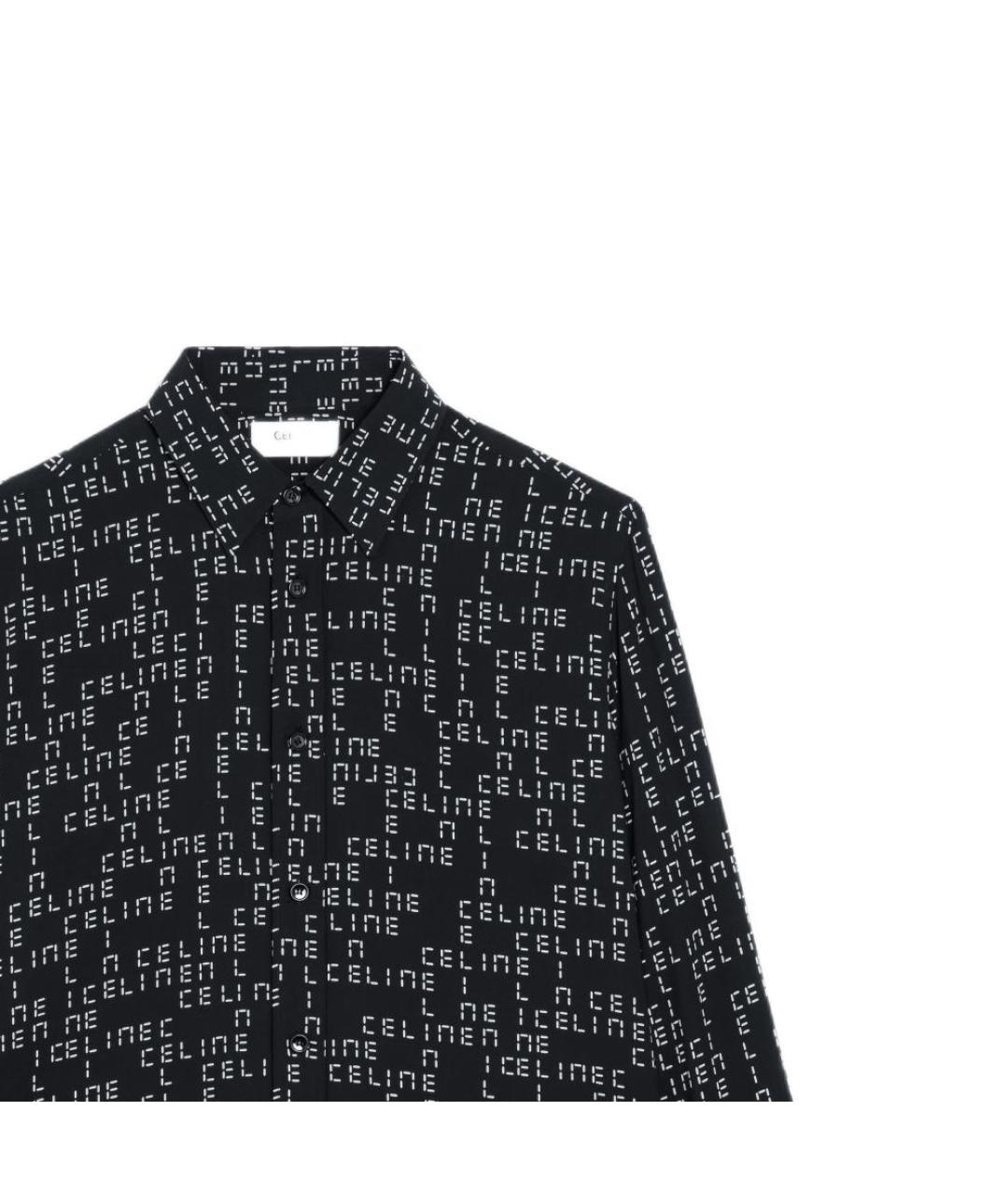 CELINE Черная классическая рубашка, фото 9