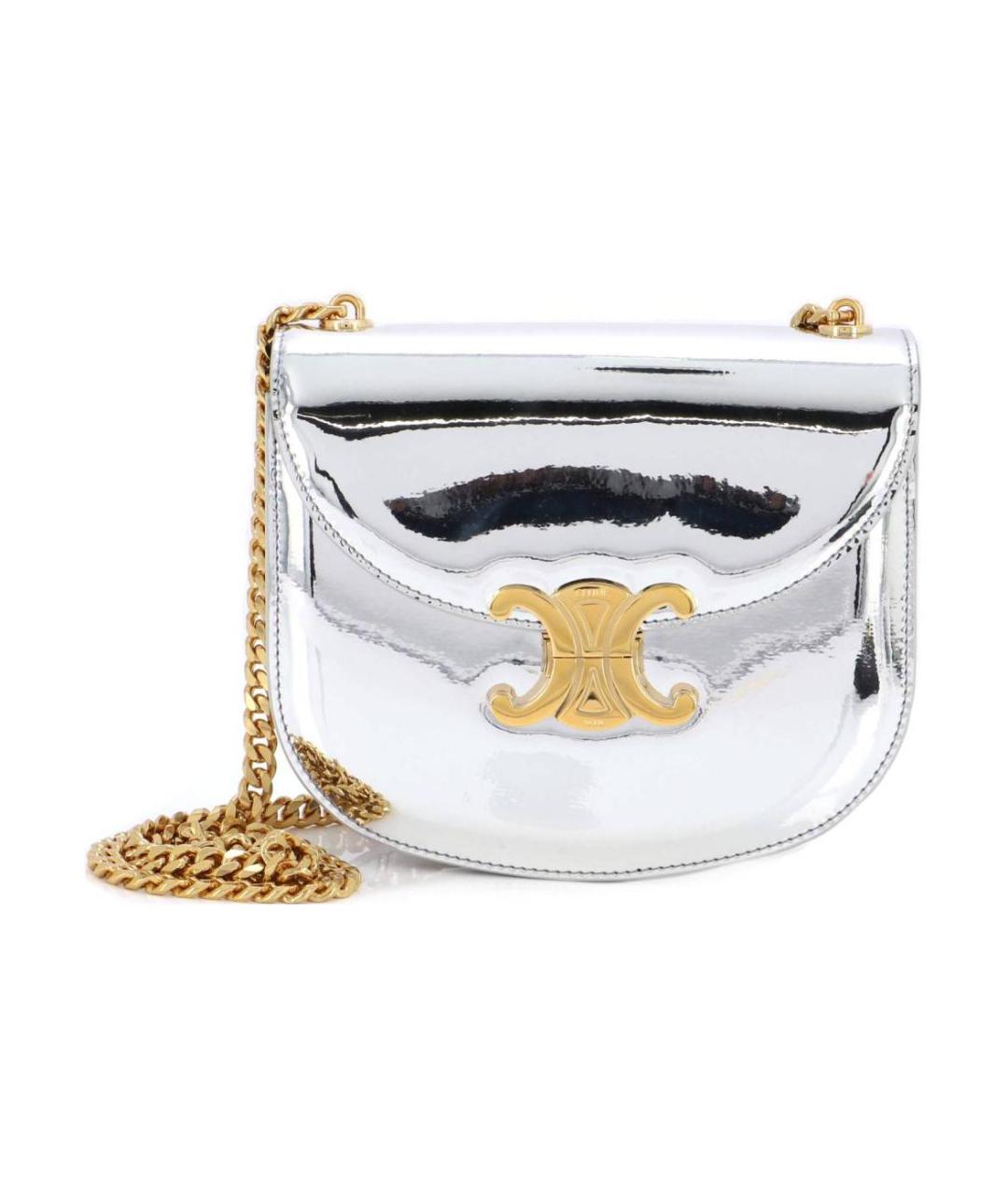 CELINE Серебряная сумка через плечо, фото 1