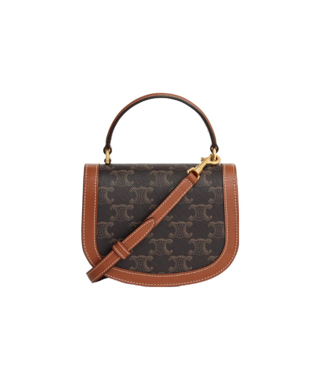 CELINE Коричневая сумка через плечо, фото 4