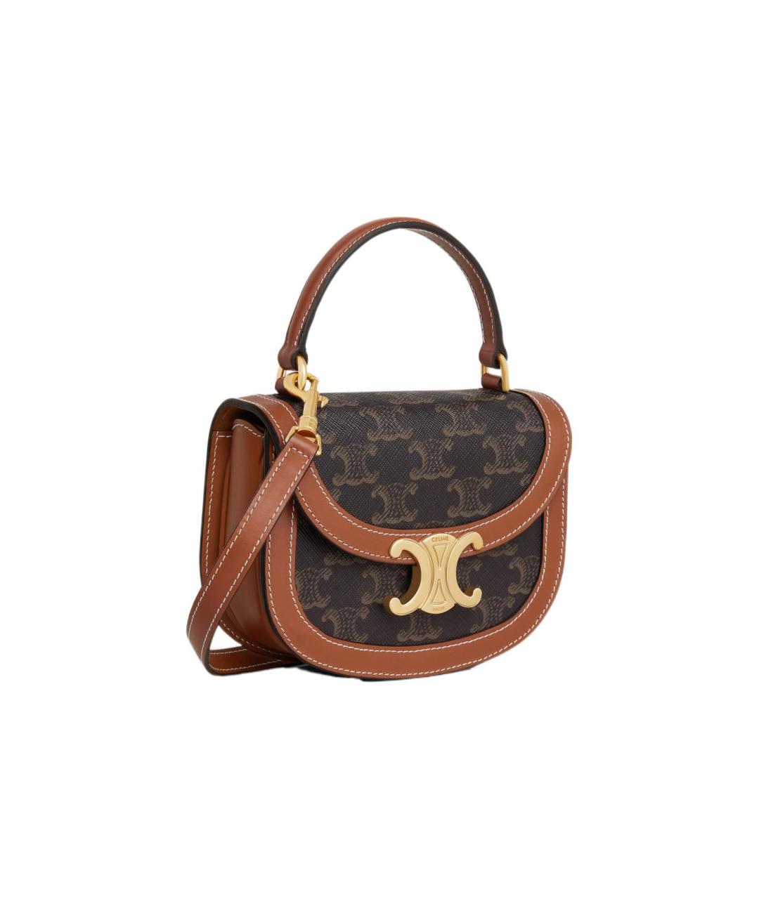 CELINE Коричневая сумка через плечо, фото 2