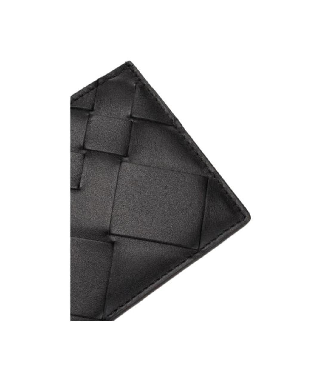 BOTTEGA VENETA Черный кожаный кардхолдер, фото 6
