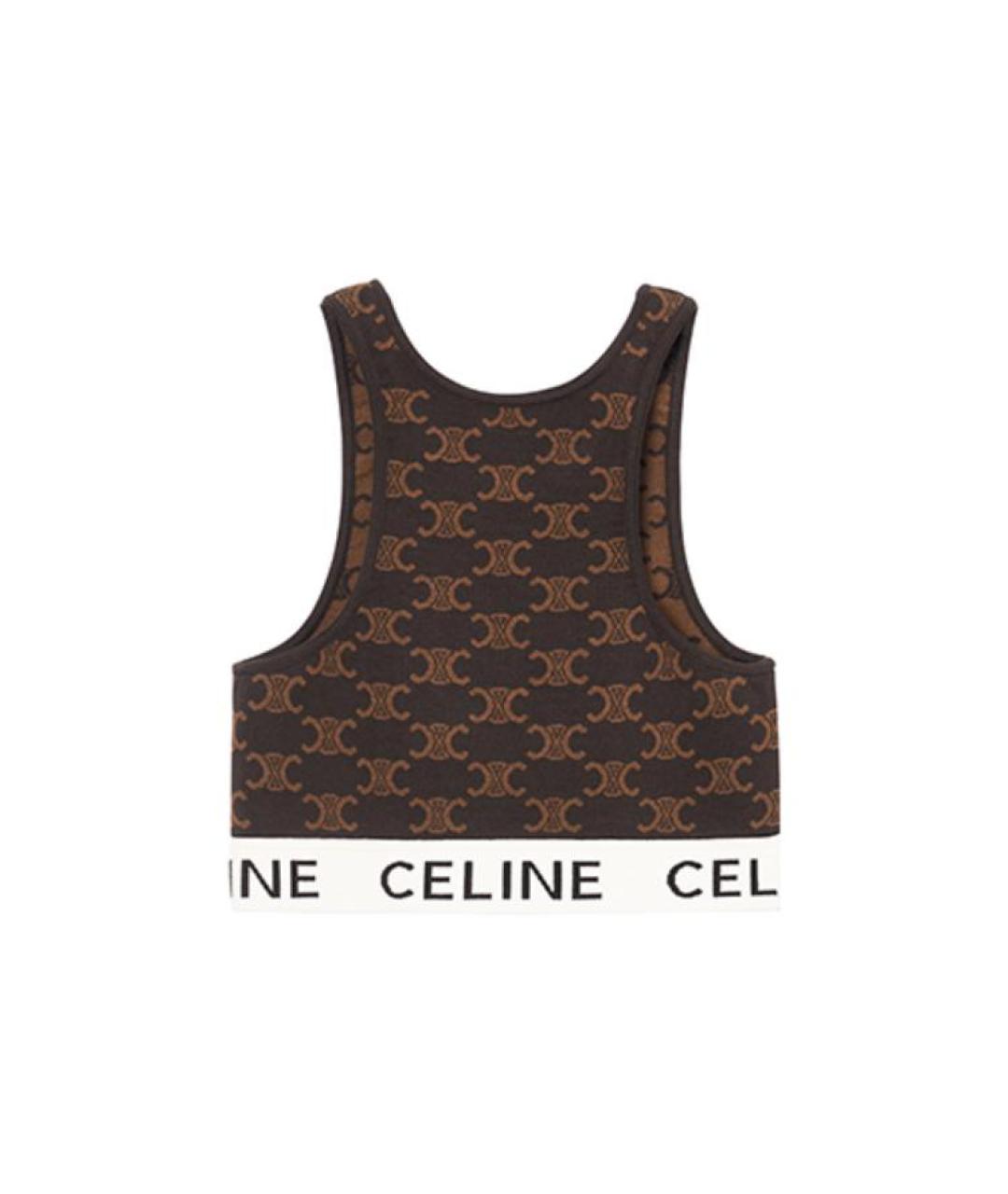 CELINE Мульти шелковая майка, фото 2