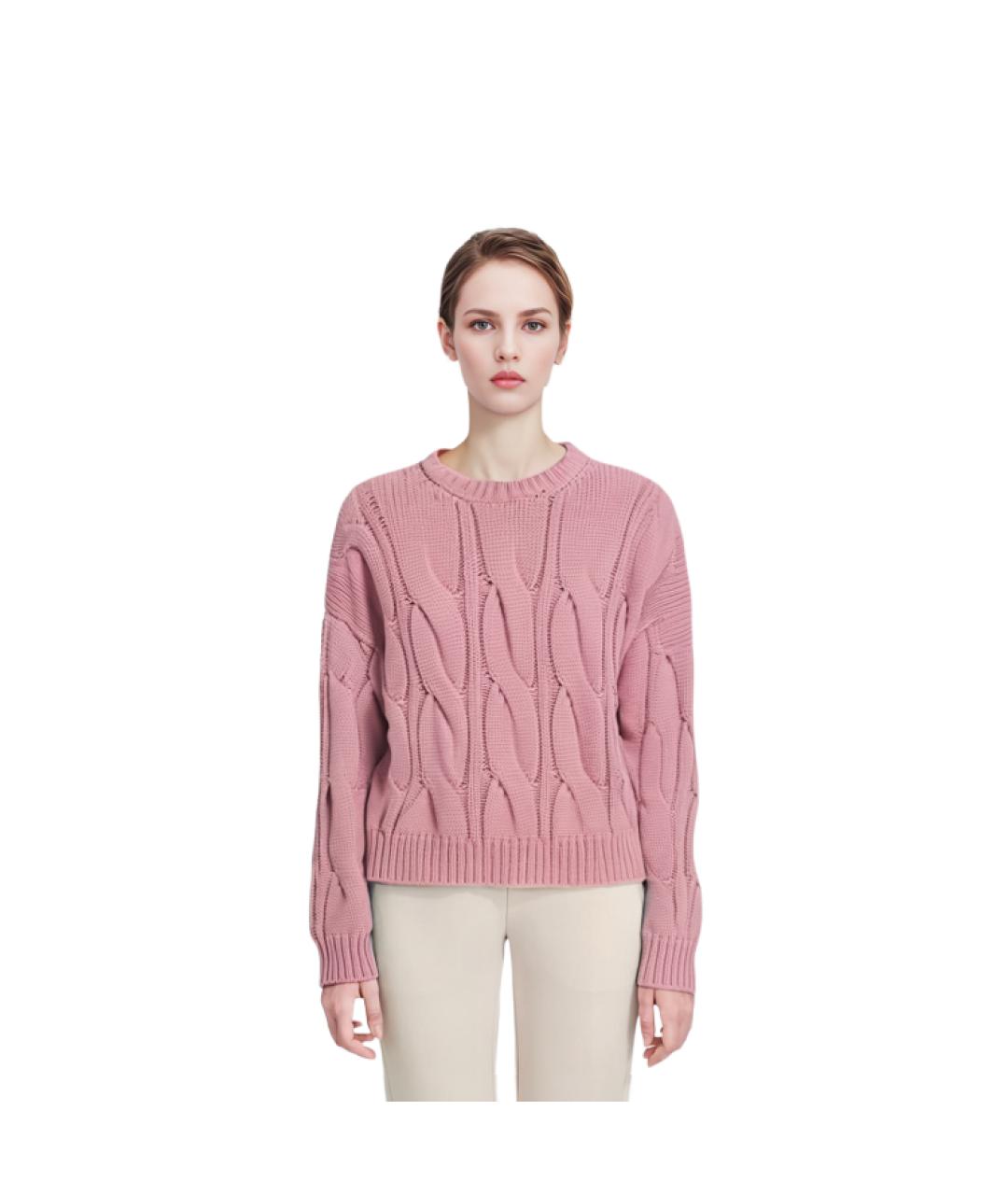 CELINE Розовый кашемировый джемпер / свитер, фото 5
