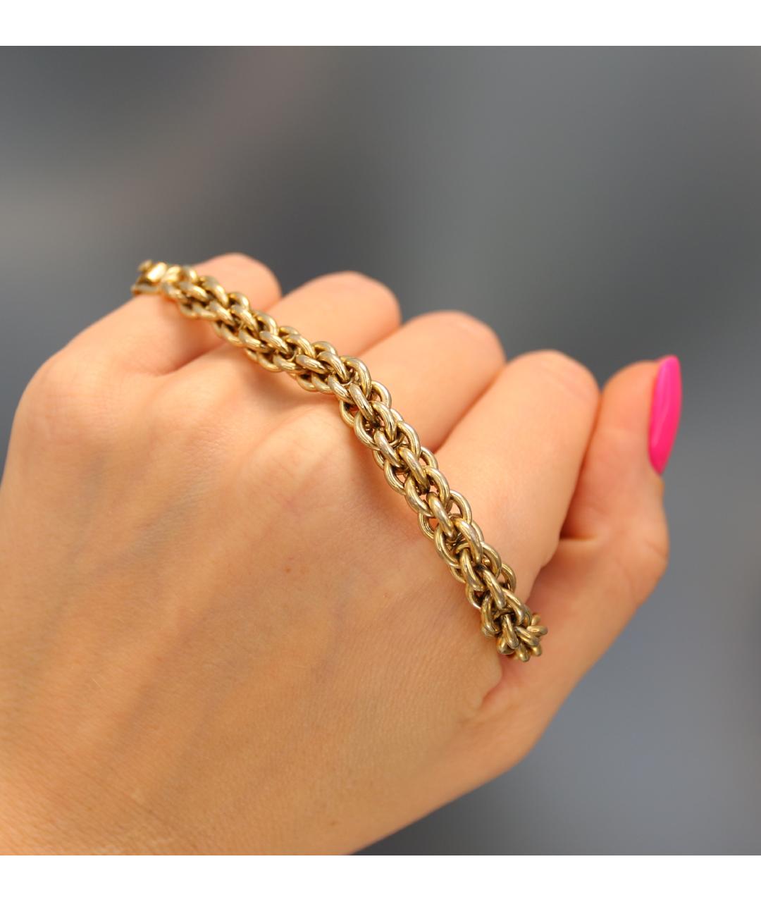 CHRISTIAN DIOR Золотой позолоченный браслет, фото 2