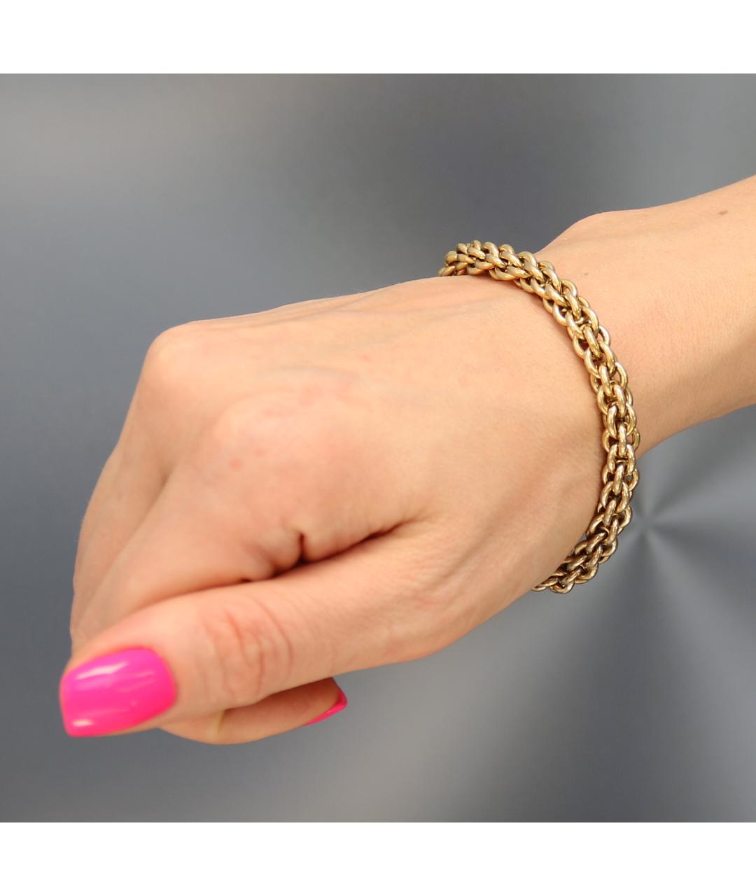 CHRISTIAN DIOR Золотой позолоченный браслет, фото 6