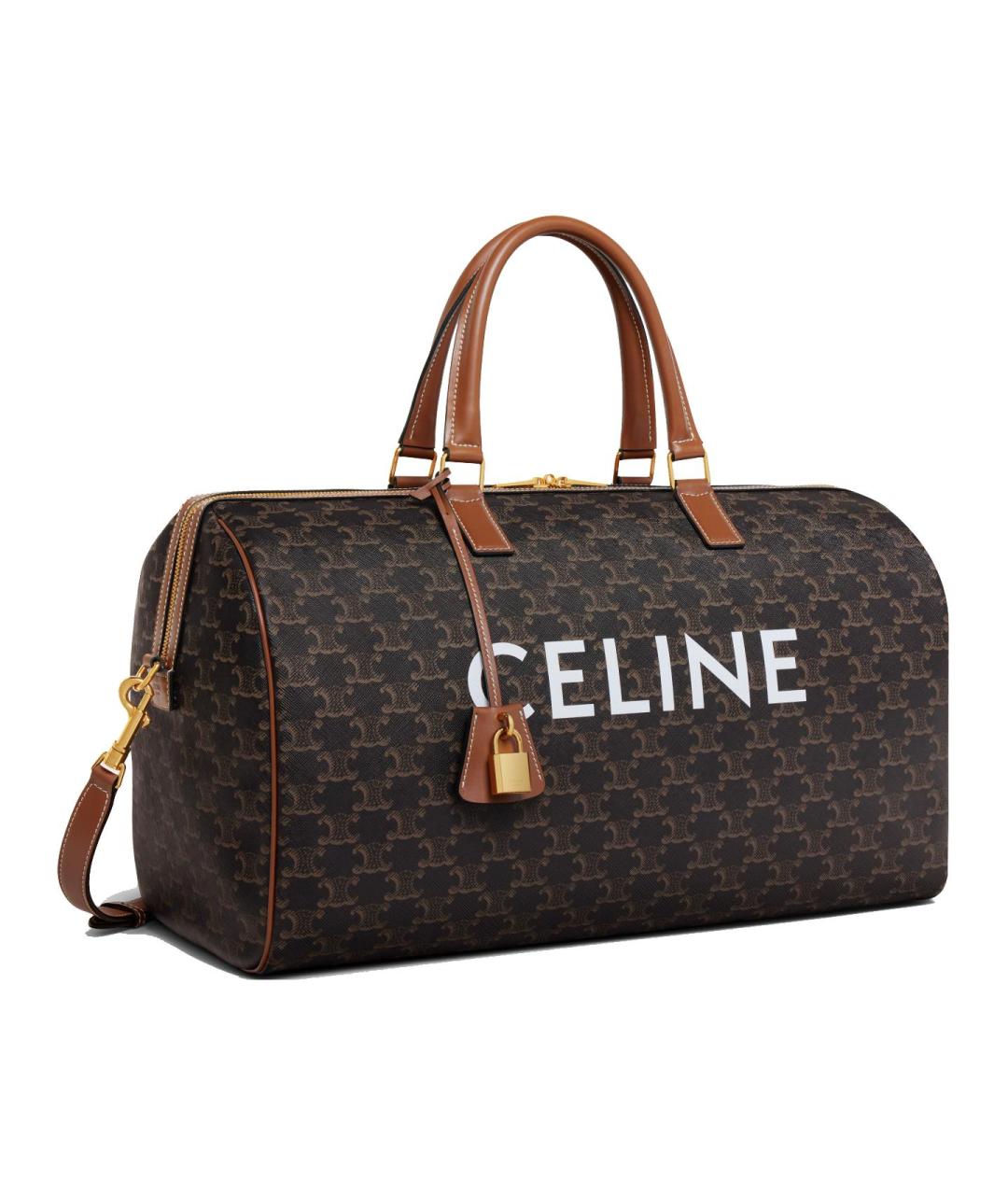 CELINE Коричневая дорожная/спортивная сумка, фото 2