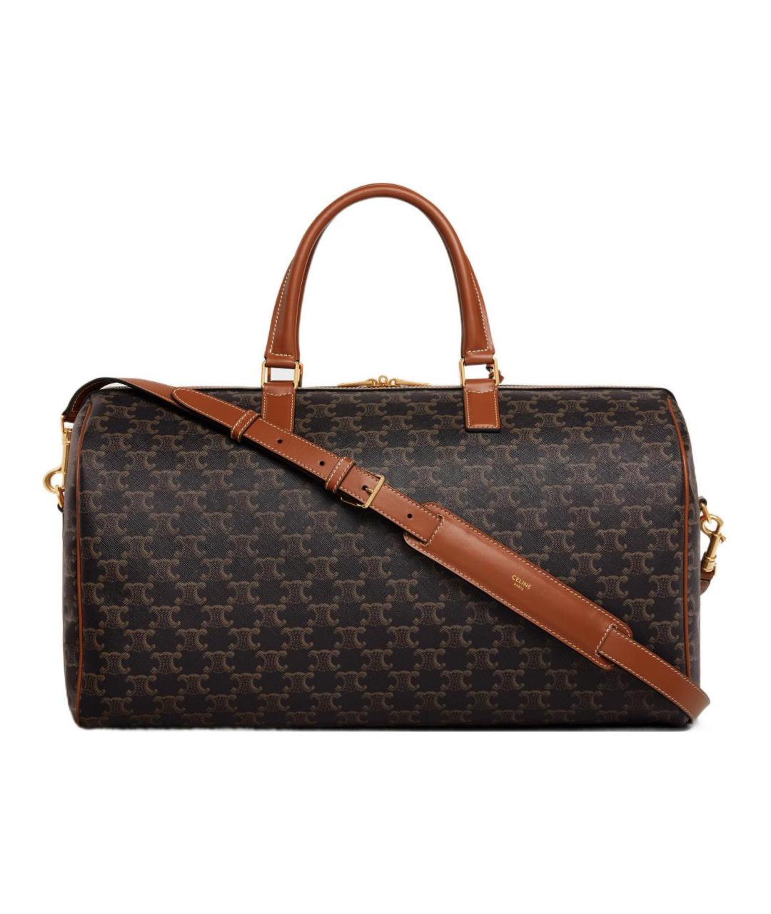 CELINE Коричневая дорожная/спортивная сумка, фото 3