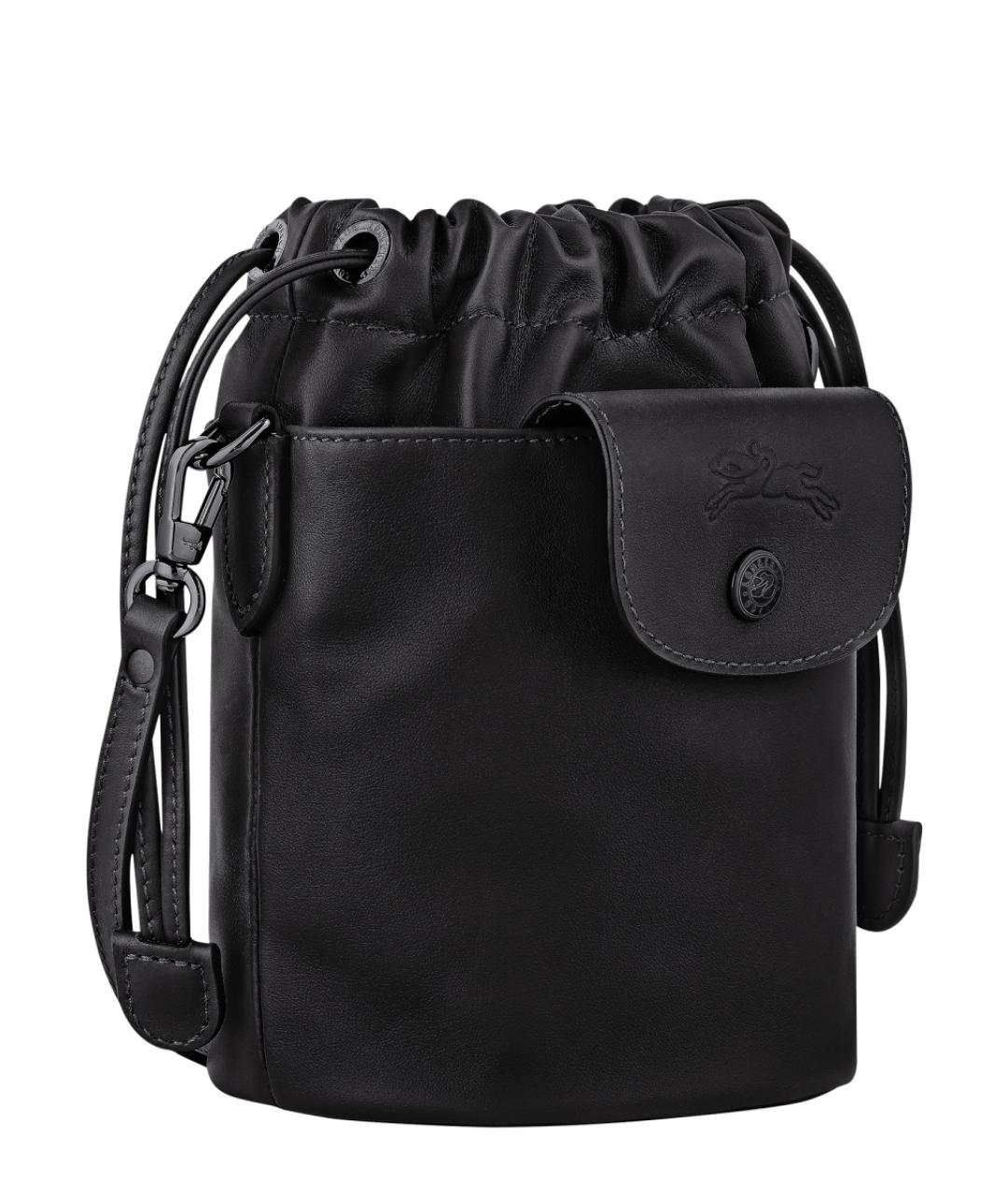 LONGCHAMP Черная синтетическая сумка через плечо, фото 2