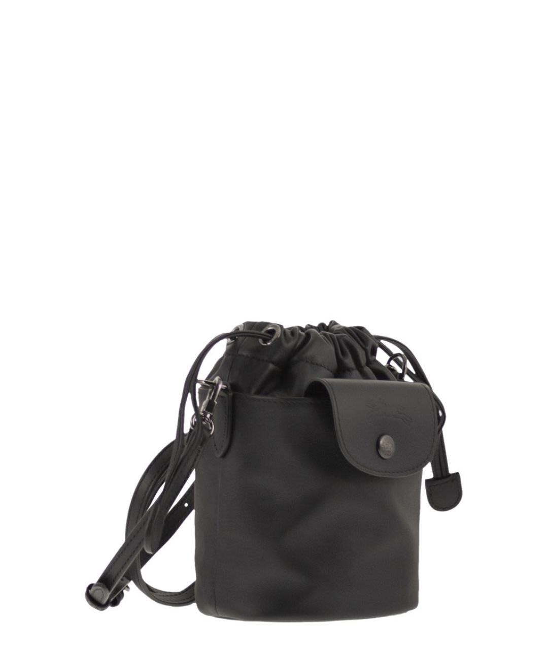 LONGCHAMP Черная синтетическая сумка через плечо, фото 4