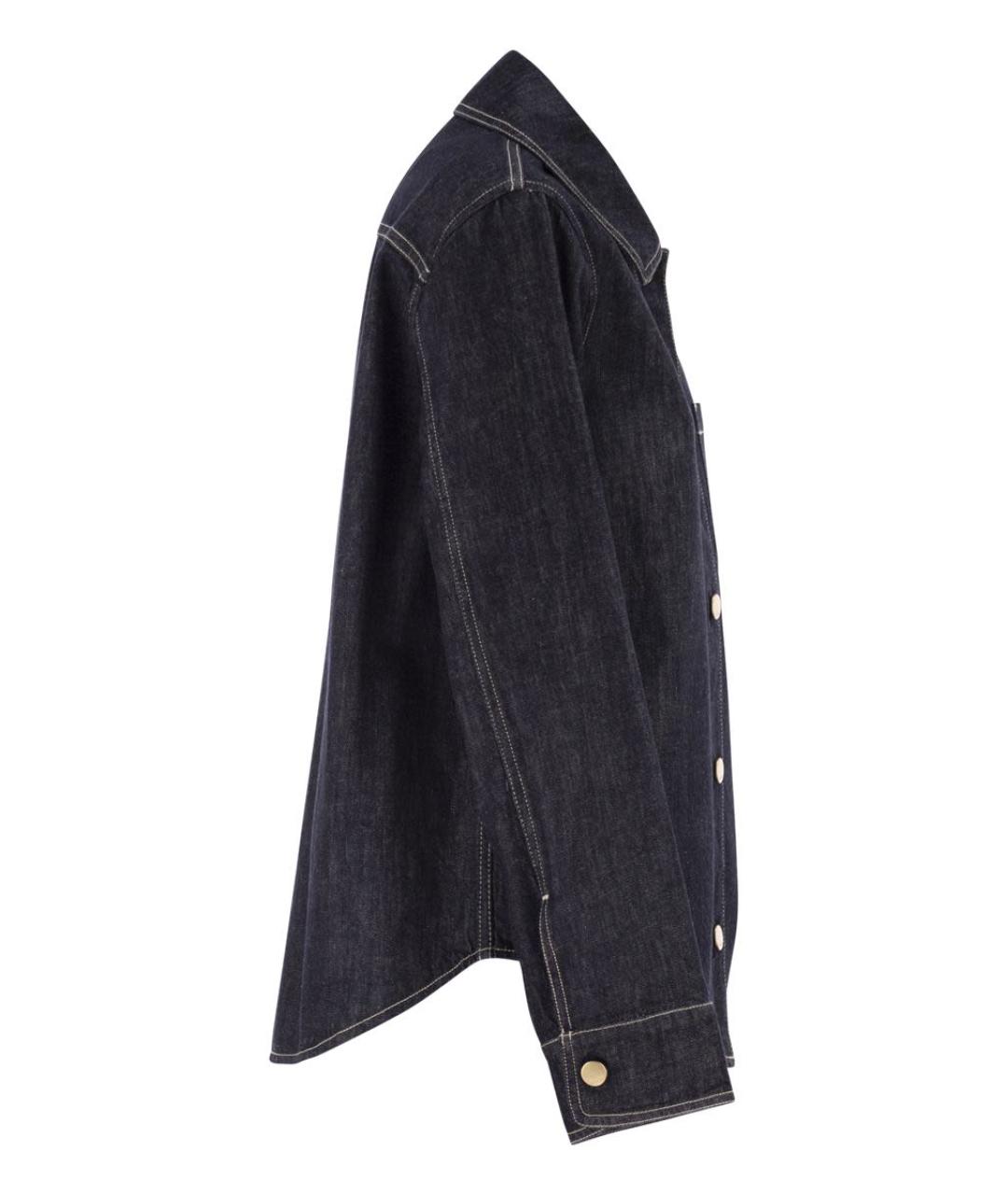 'S MAX MARA Синяя хлопковая рубашка, фото 3