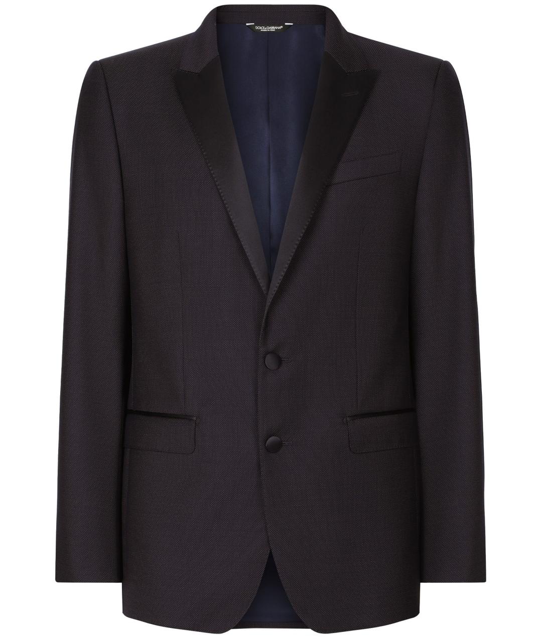 DOLCE&GABBANA Синий классический костюм, фото 1