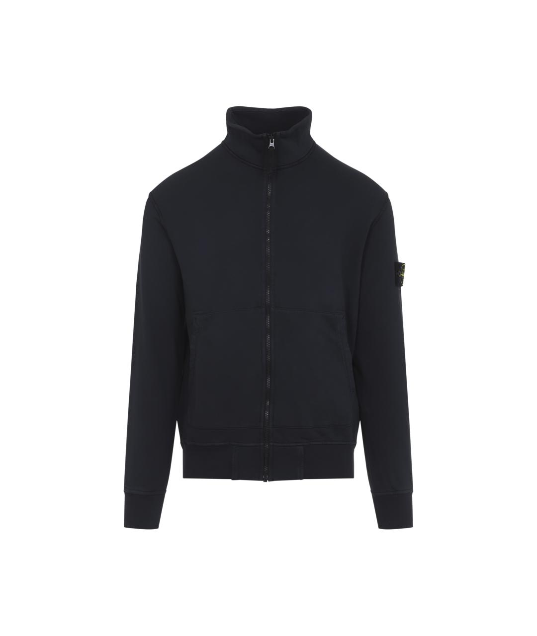 STONE ISLAND Темно-синий хлопковый кардиган, фото 1