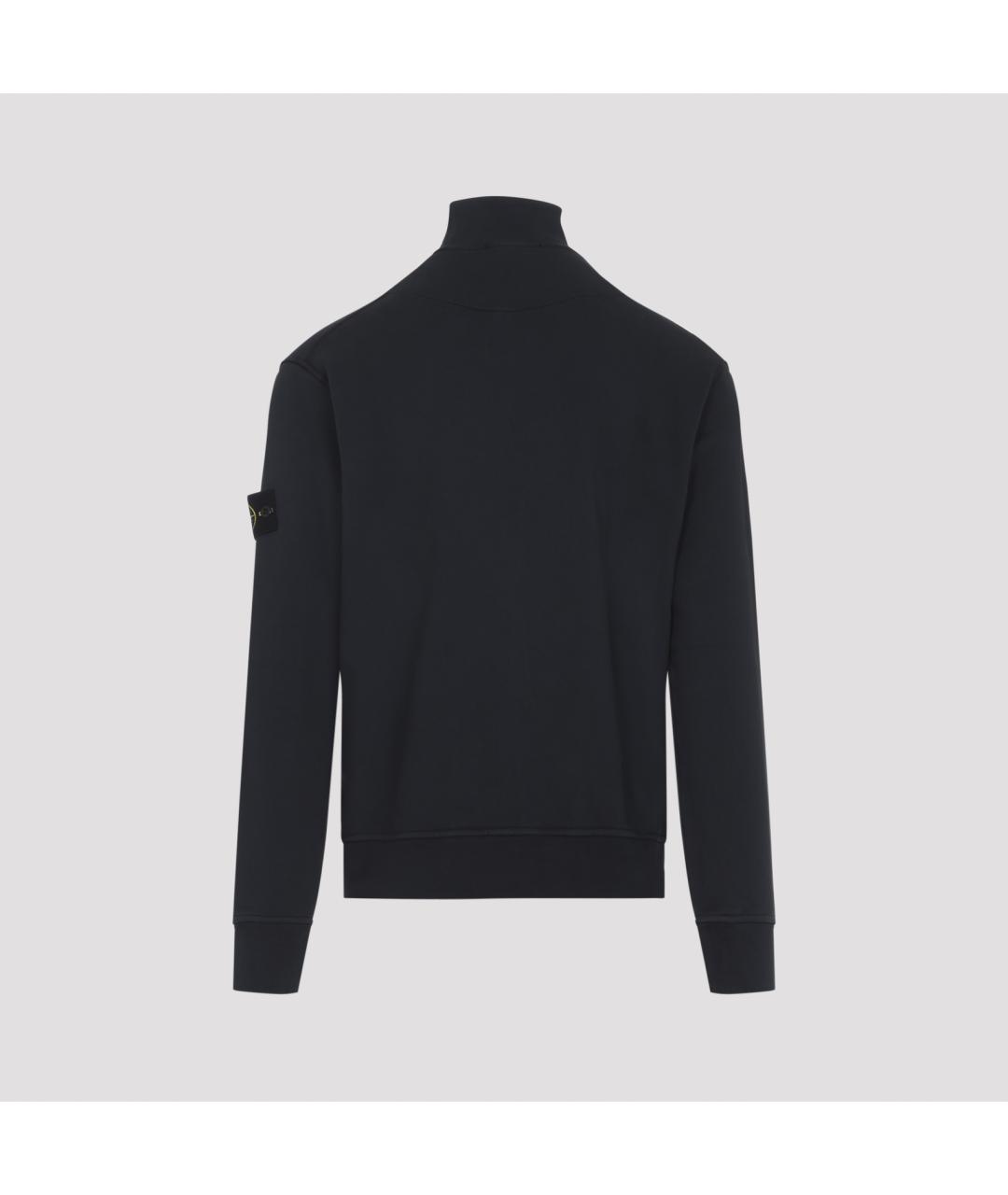 STONE ISLAND Темно-синий хлопковый кардиган, фото 2