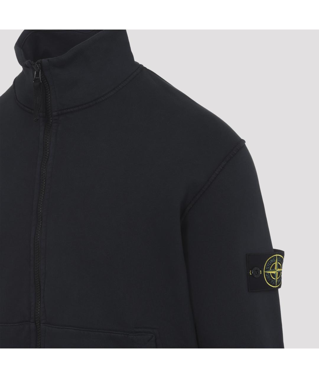 STONE ISLAND Темно-синий хлопковый кардиган, фото 3