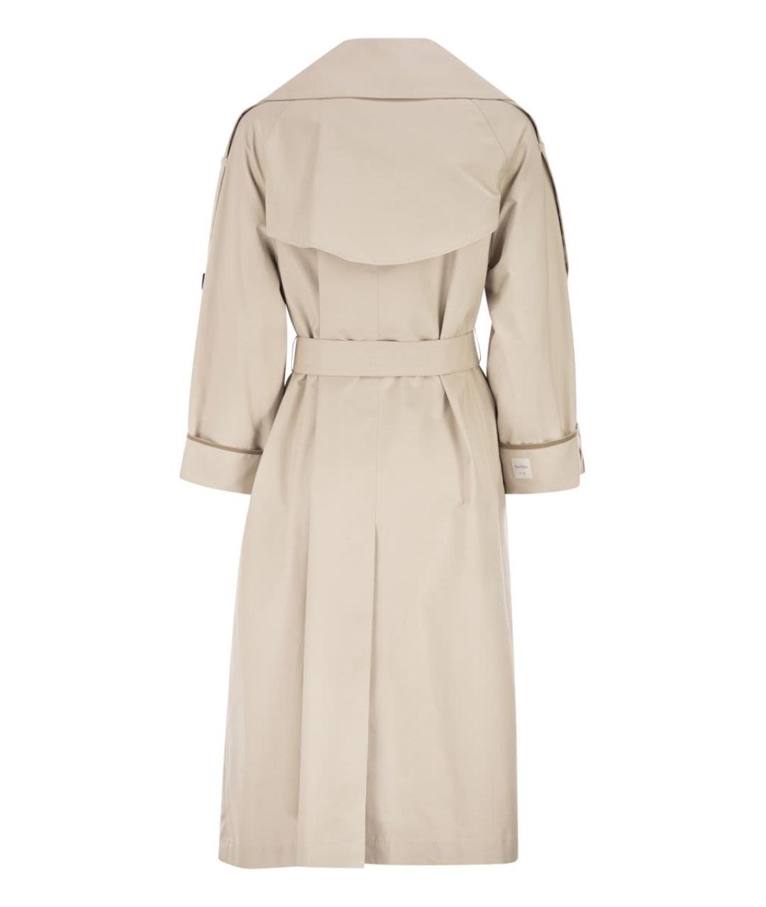 MAX MARA Бежевый хлопковый тренч/плащ, фото 2