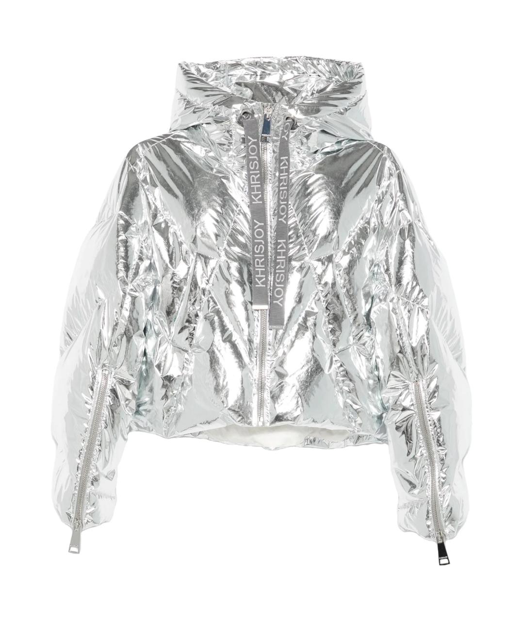 KHRISJOY Серебрянный полиэстеровый пуховик, фото 1