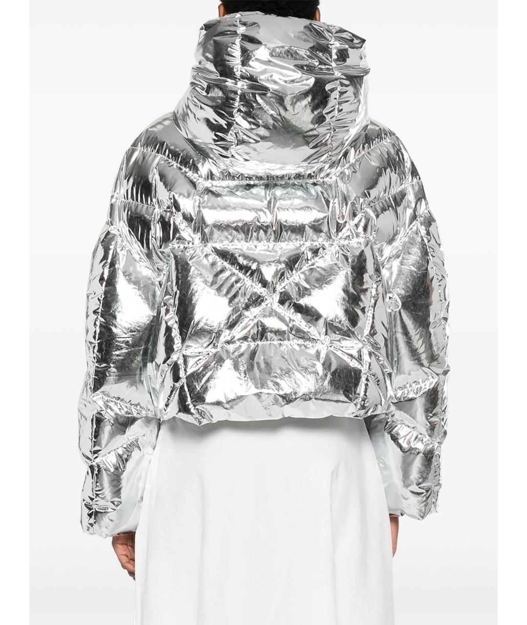 KHRISJOY Серебрянный полиэстеровый пуховик, фото 4