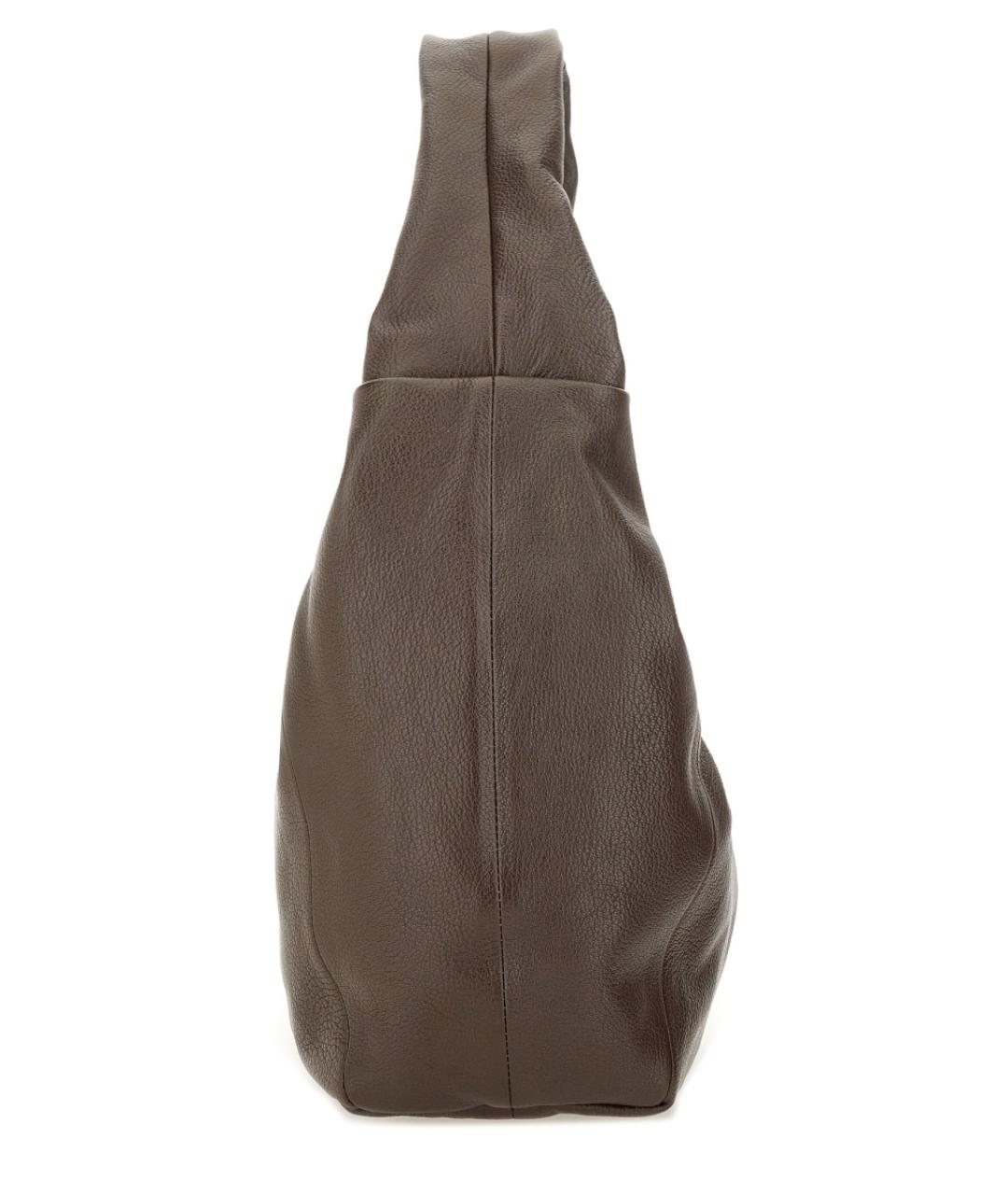 LONGCHAMP Коричневая кожаная сумка через плечо, фото 3