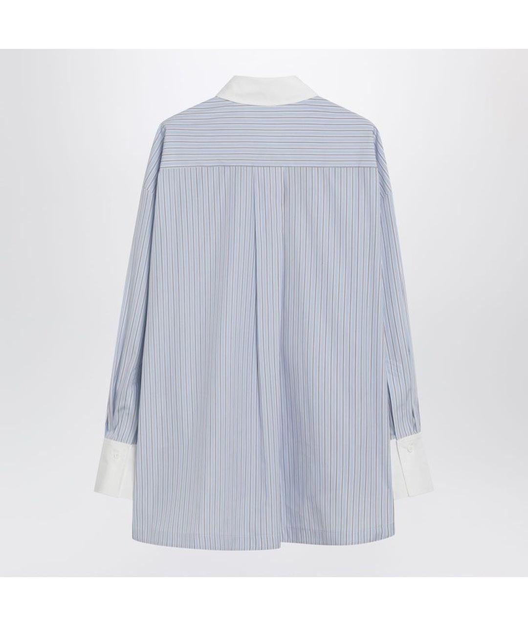 THE ATTICO Голубая хлопковая рубашка, фото 2