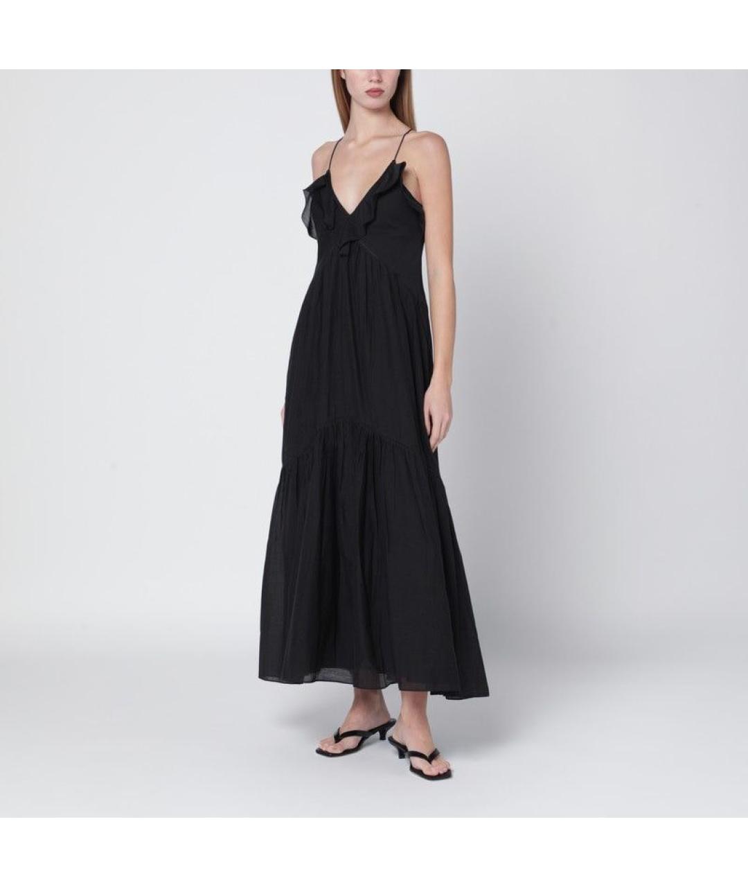 ISABEL MARANT Черное хлопковое повседневное платье, фото 2
