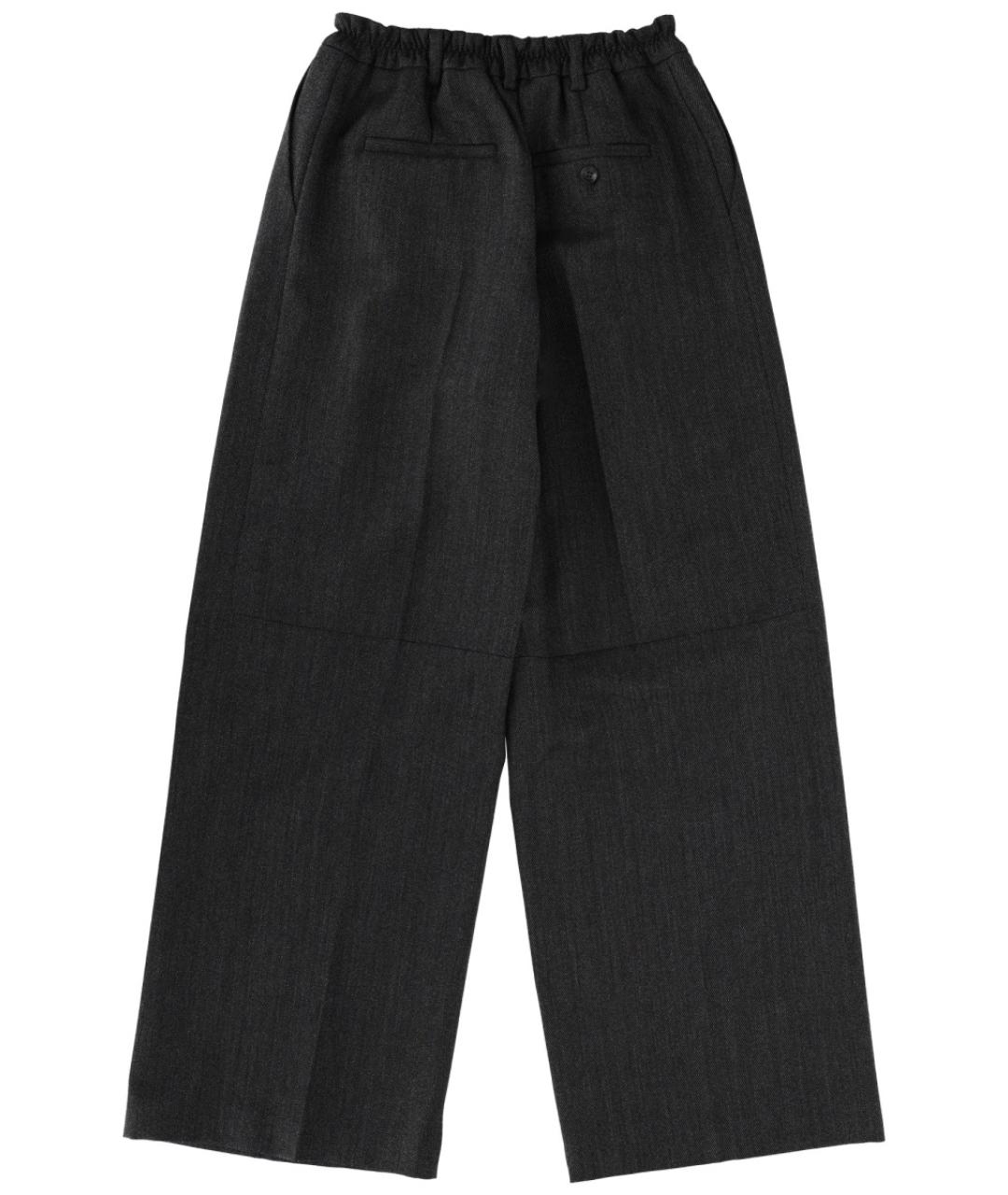 ALEXANDER WANG Черные шерстяные прямые брюки, фото 3